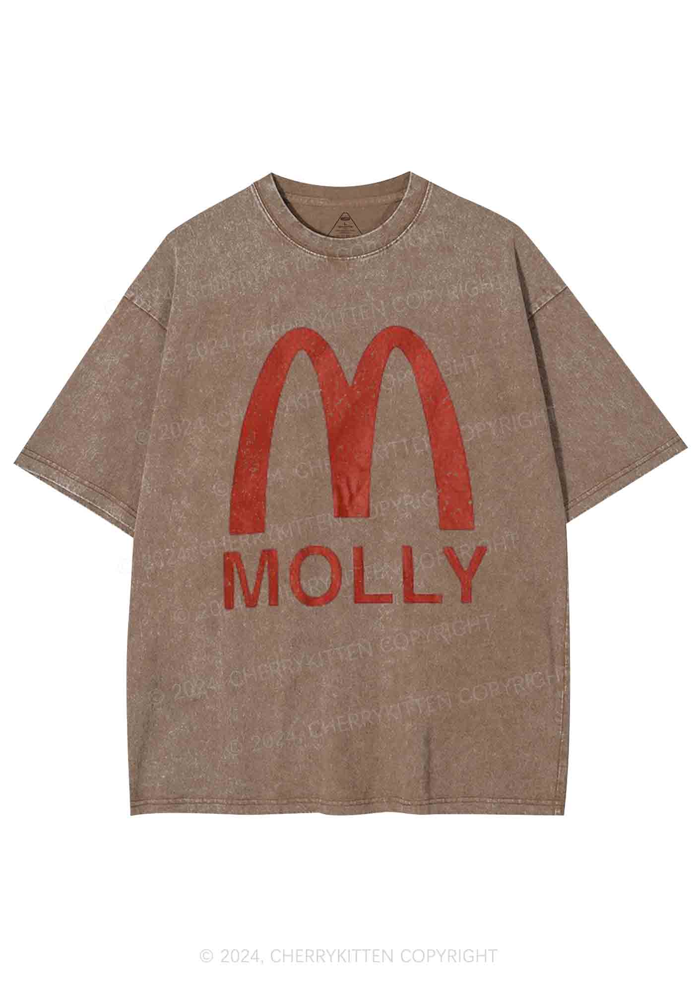 Red Molly Y2K Washed Tee Cherrykitten - Image 7