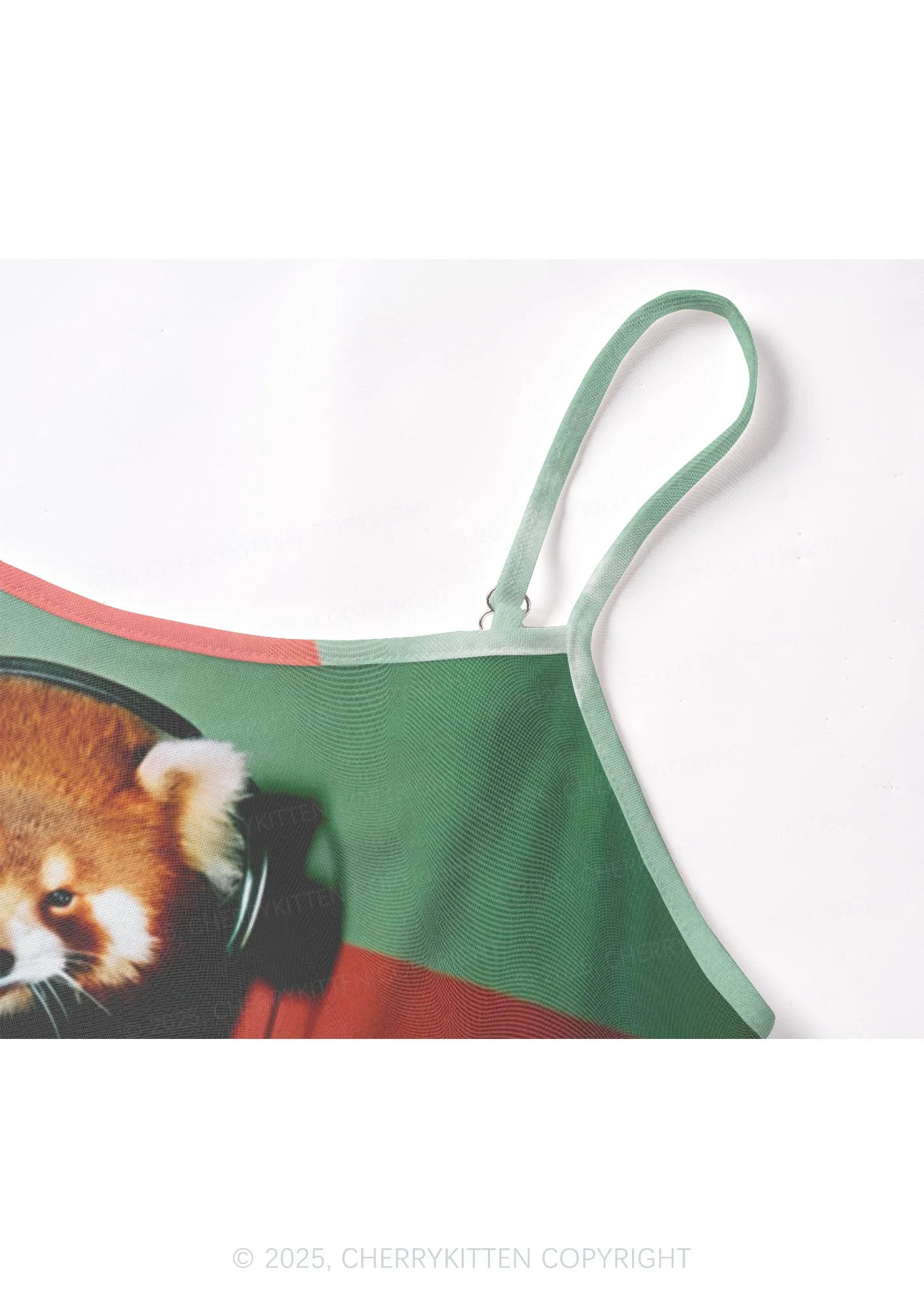 Red Panda Smoke Y2K Mesh Cami Tank Cherrykitten - Image 5
