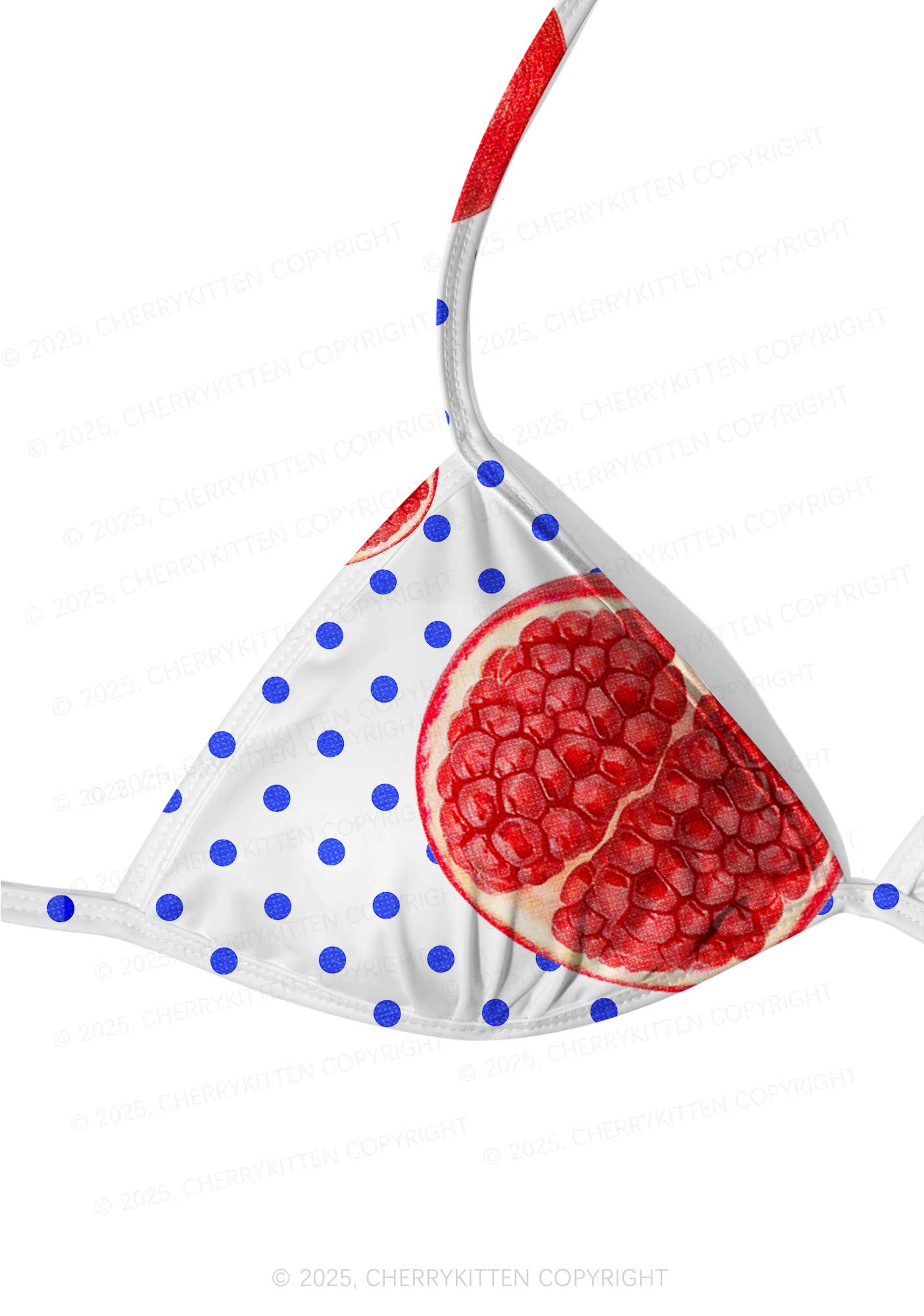 Red Pomegranate Y2K Print Bikini Set Cherrykitten - Image 5