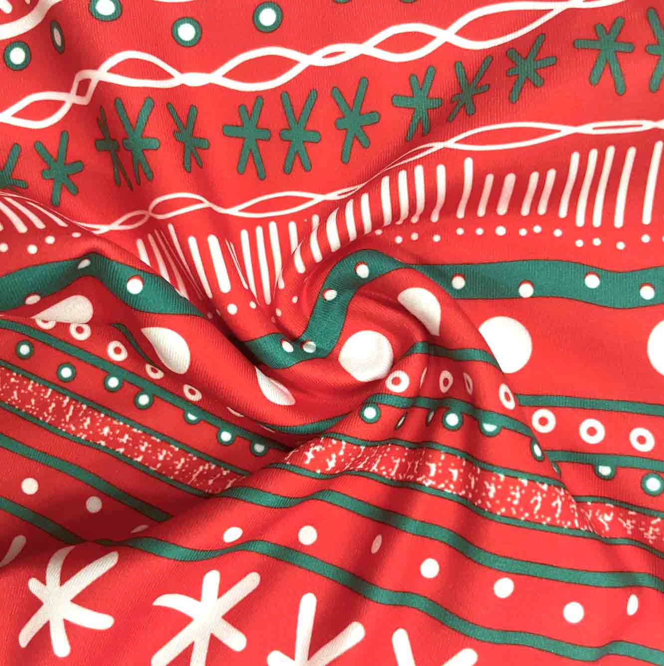 Red Snowflakes Loungewear Plaid Pajama Pants - Image 4