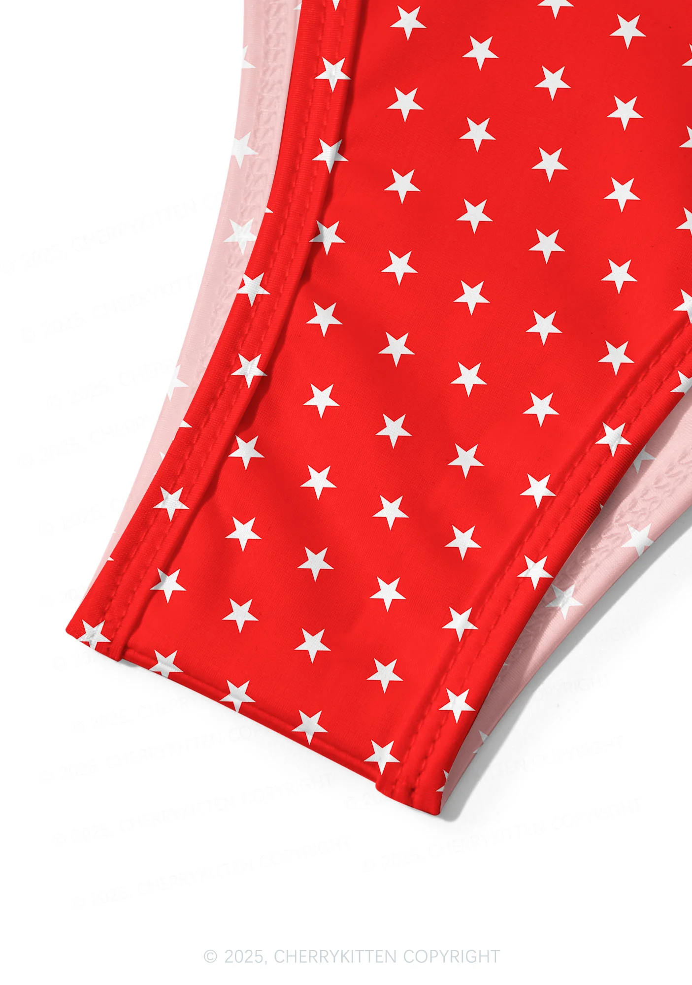 Red Star Y2K Print Bikini Set Cherrykitten - Image 6