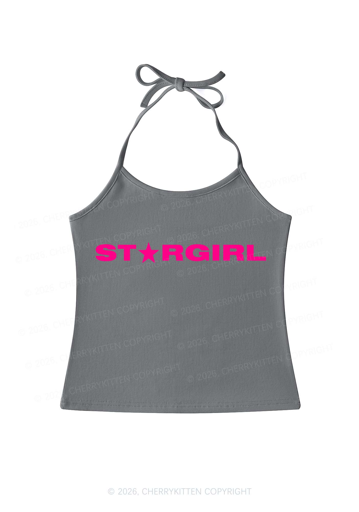 Red Stargirl Y2K Halter Neck Cami Cherrykitten - Image 11