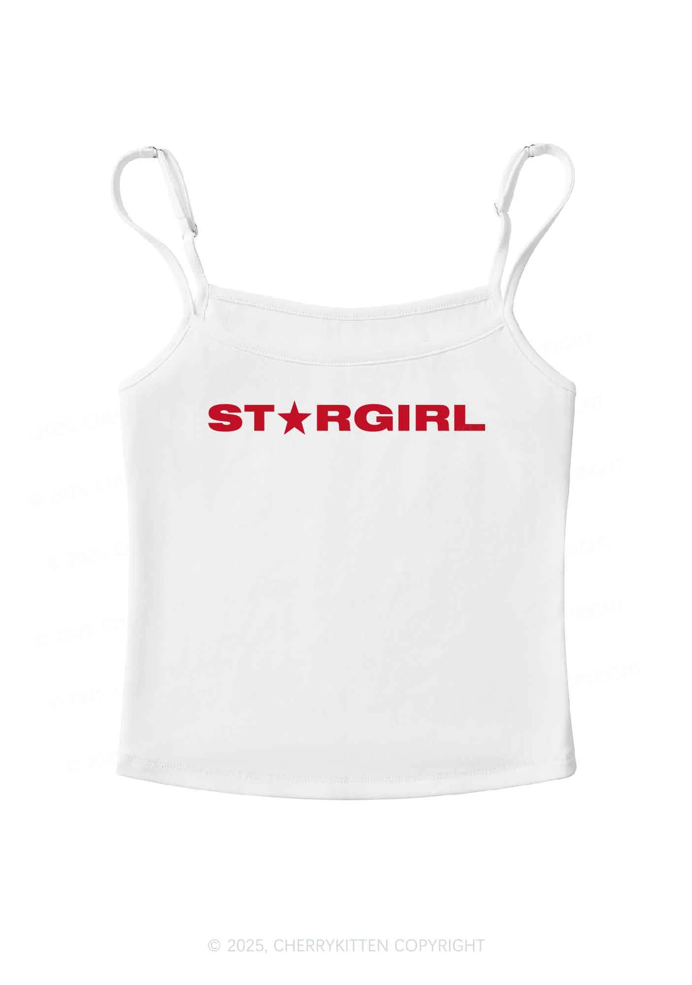 Red Stargirl Y2K Spaghetti Strap Cami Cherrykitten - Image 4
