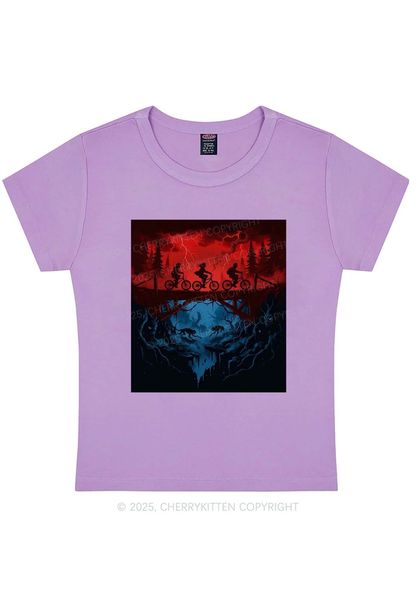 Red Storm Riders Y2K Baby Tee Cherrykitten - Image 7