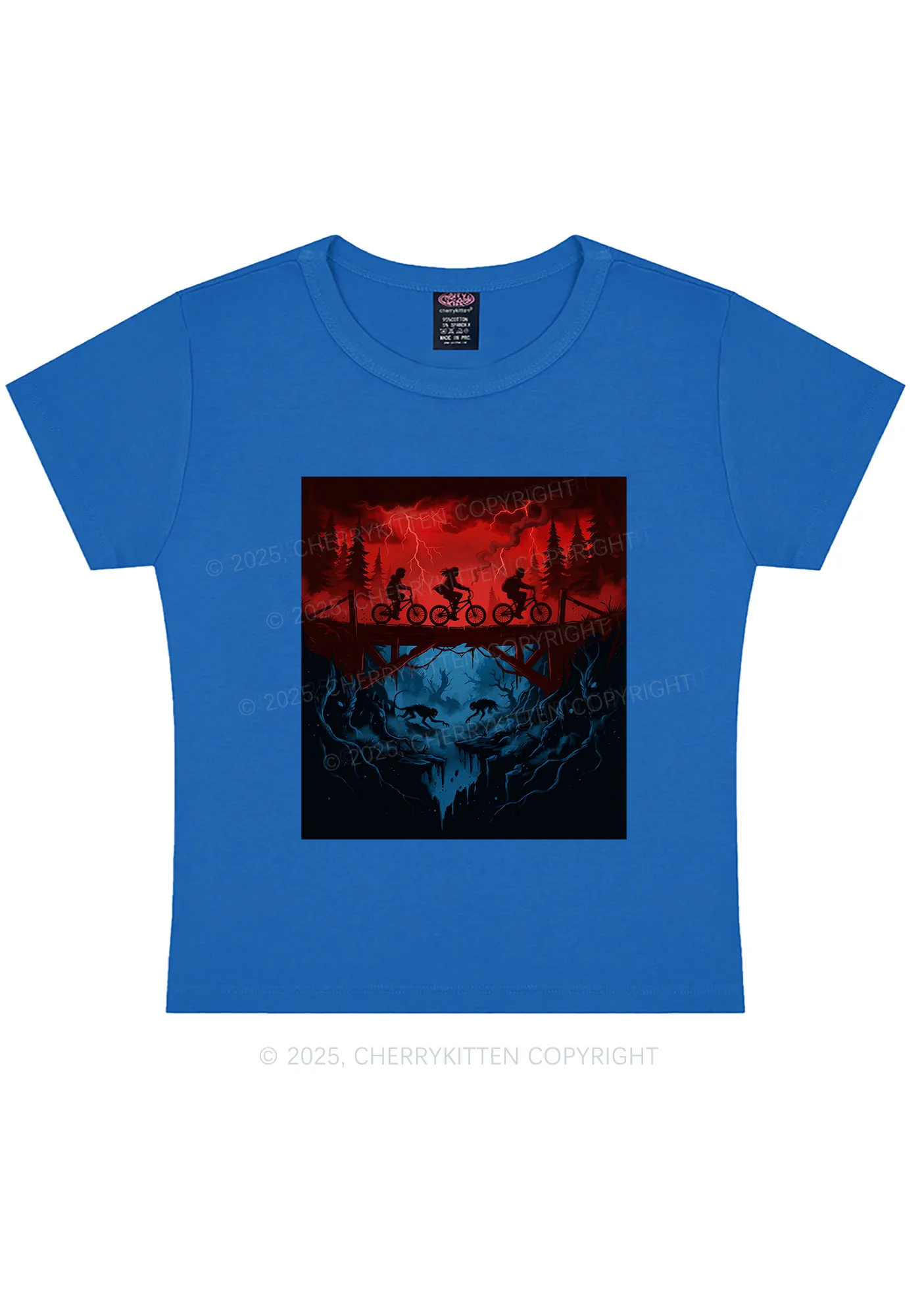 Red Storm Riders Y2K Baby Tee Cherrykitten - Image 9