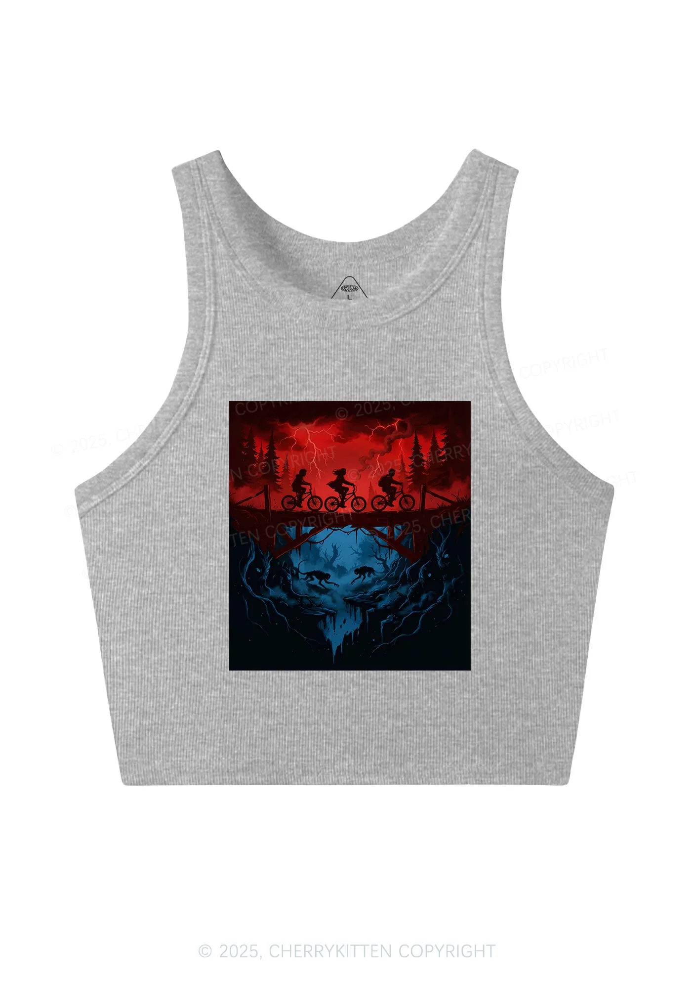 Red Storm Riders Y2K Crop Tank Top Cherrykitten - Image 3