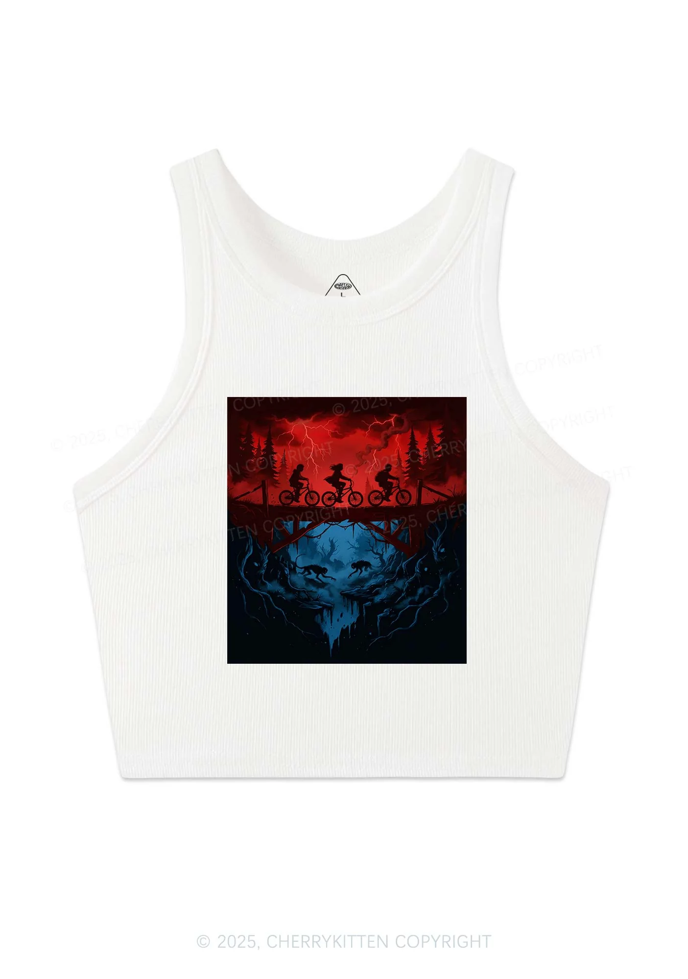 Red Storm Riders Y2K Crop Tank Top Cherrykitten - Image 4