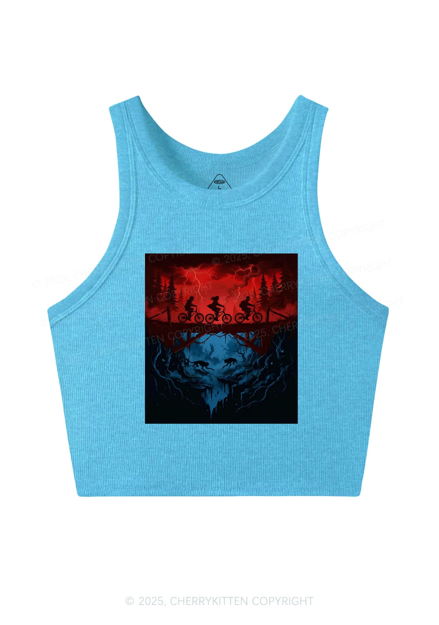 Red Storm Riders Y2K Crop Tank Top Cherrykitten - Image 5