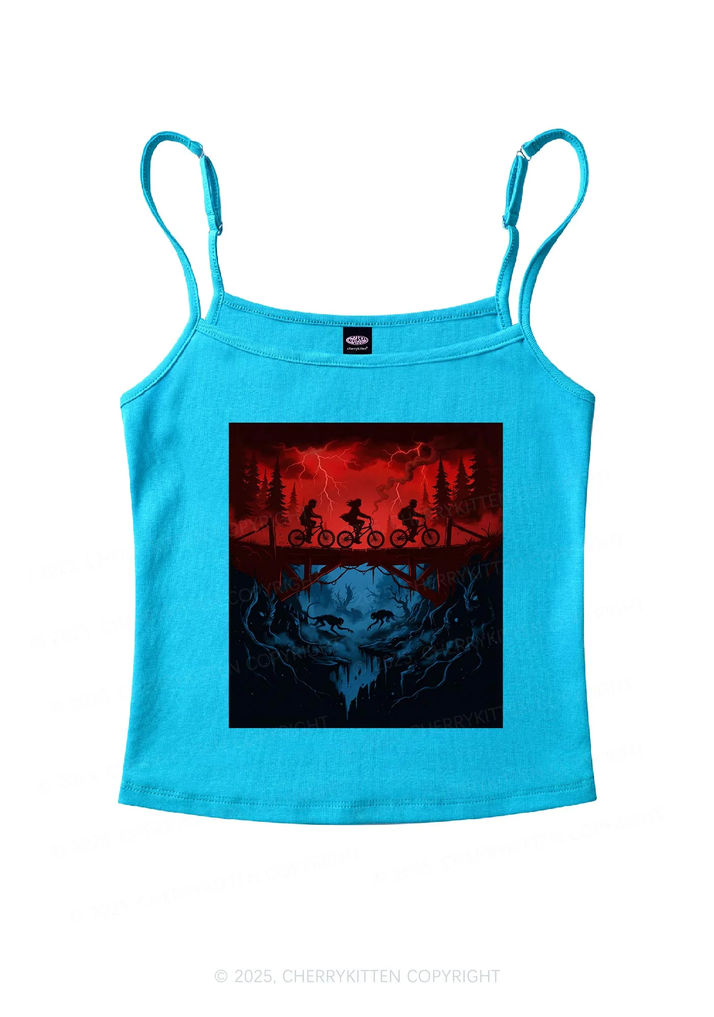 Red Storm Riders Y2K Spaghetti Strap Cami Cherrykitten - Image 4