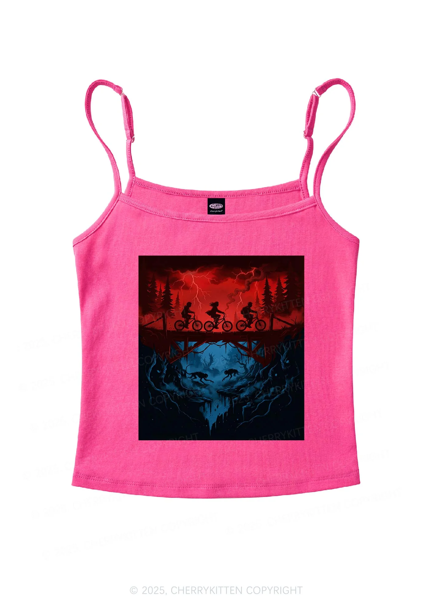 Red Storm Riders Y2K Spaghetti Strap Cami Cherrykitten - Image 5