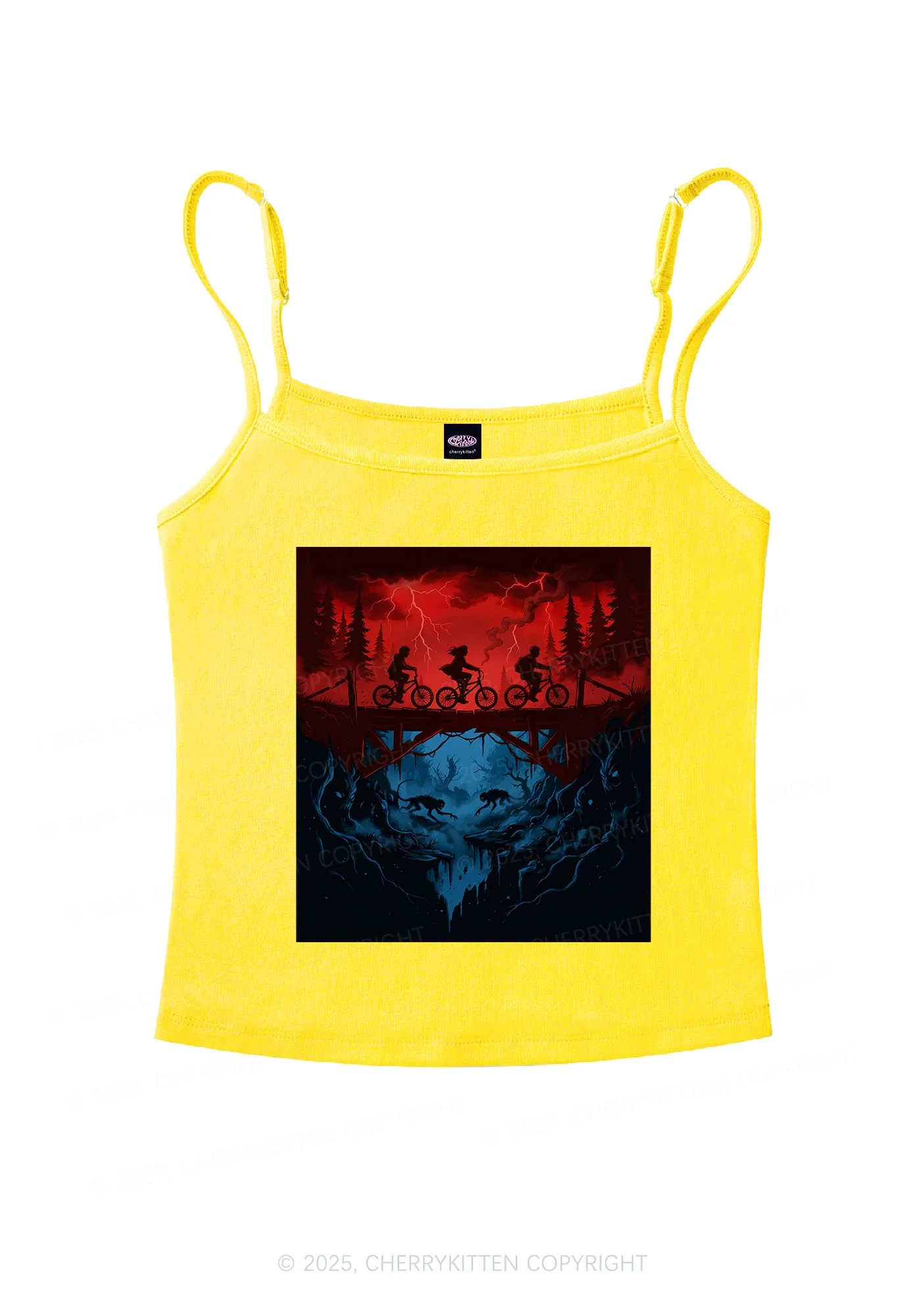 Red Storm Riders Y2K Spaghetti Strap Cami Cherrykitten - Image 6