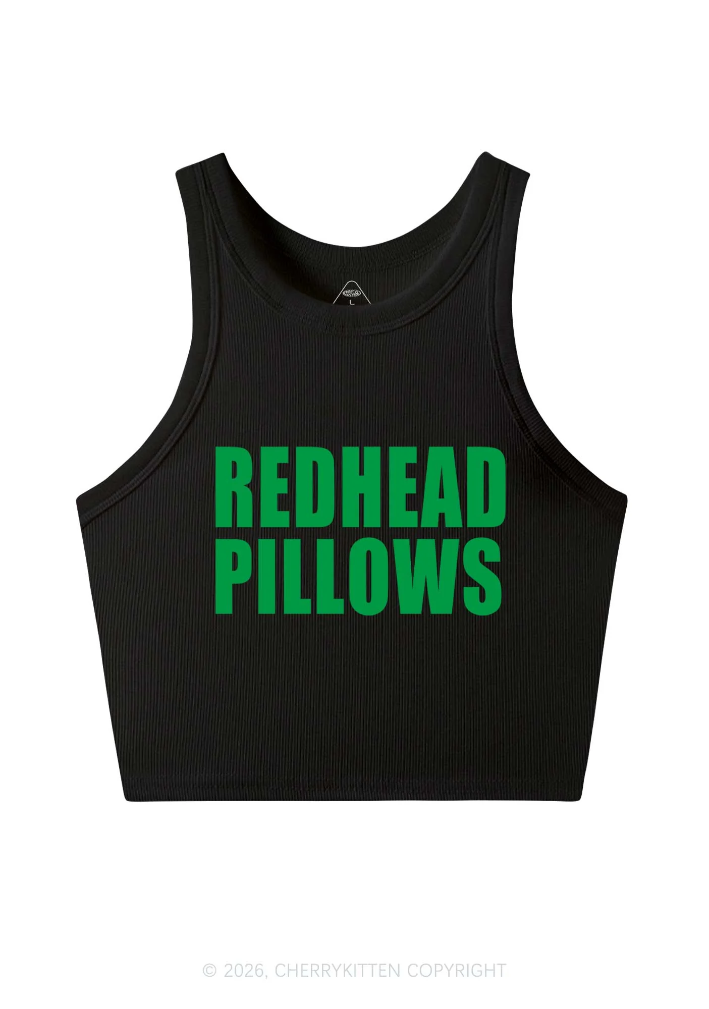 Redhead Pillows St Patricks Y2K Crop Tank Top Cherrykitten - Image 3