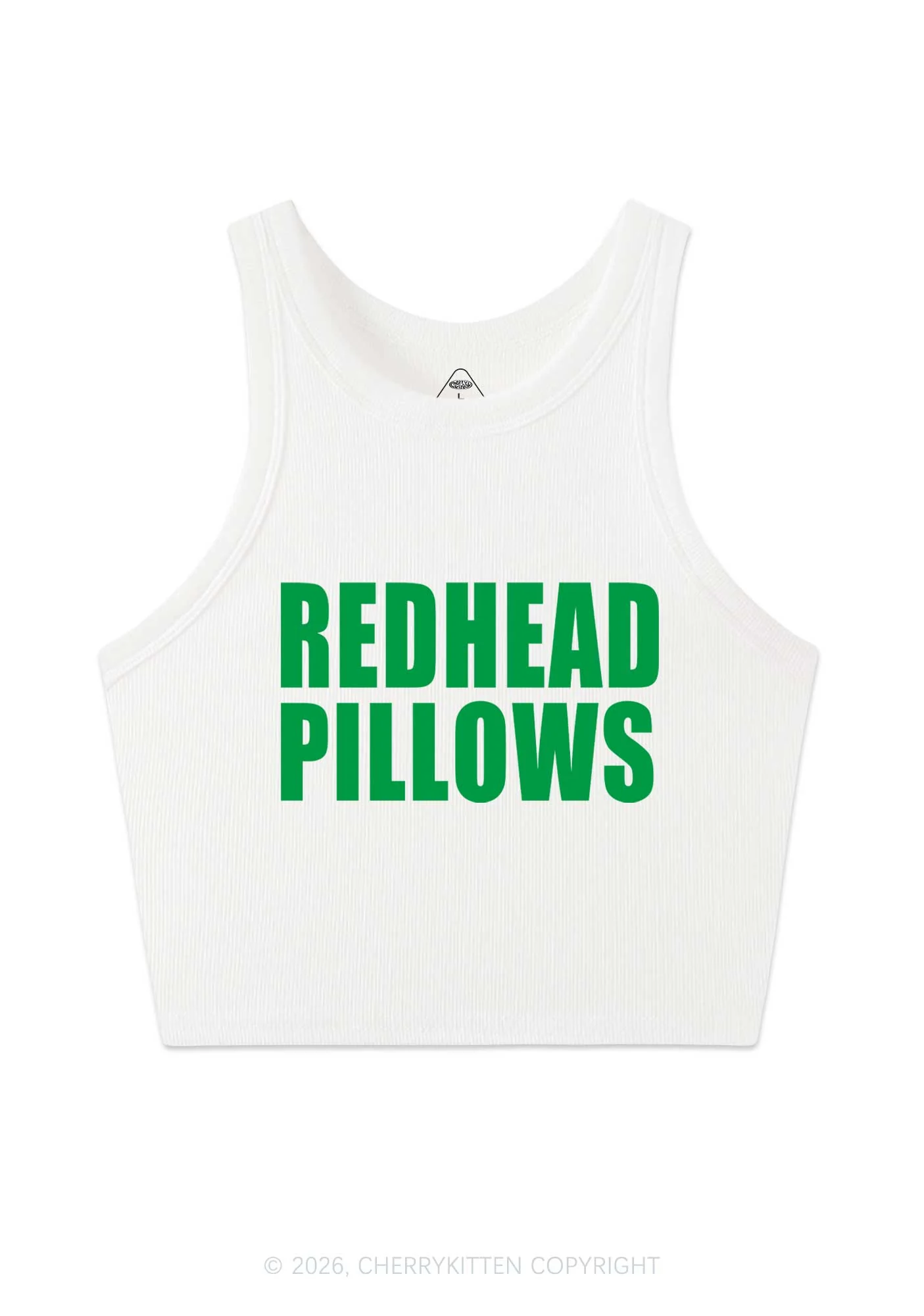 Redhead Pillows St Patricks Y2K Crop Tank Top Cherrykitten - Image 4