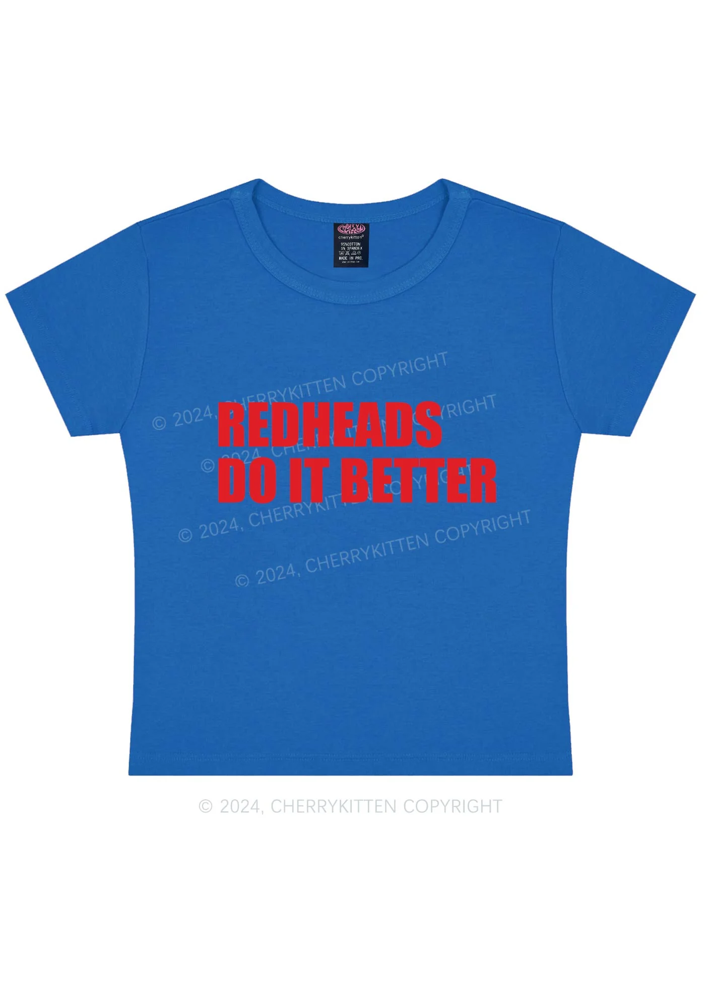Redheads Do It Better Y2K Baby Tee Cherrykitten - Image 10