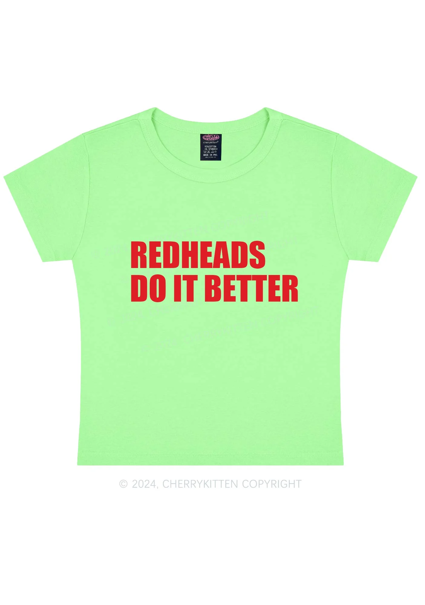 Redheads Do It Better Y2K Baby Tee Cherrykitten - Image 11