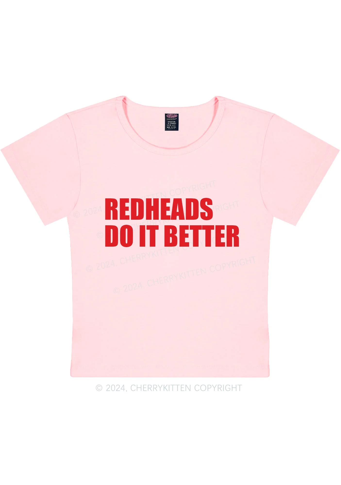 Redheads Do It Better Y2K Baby Tee Cherrykitten - Image 12