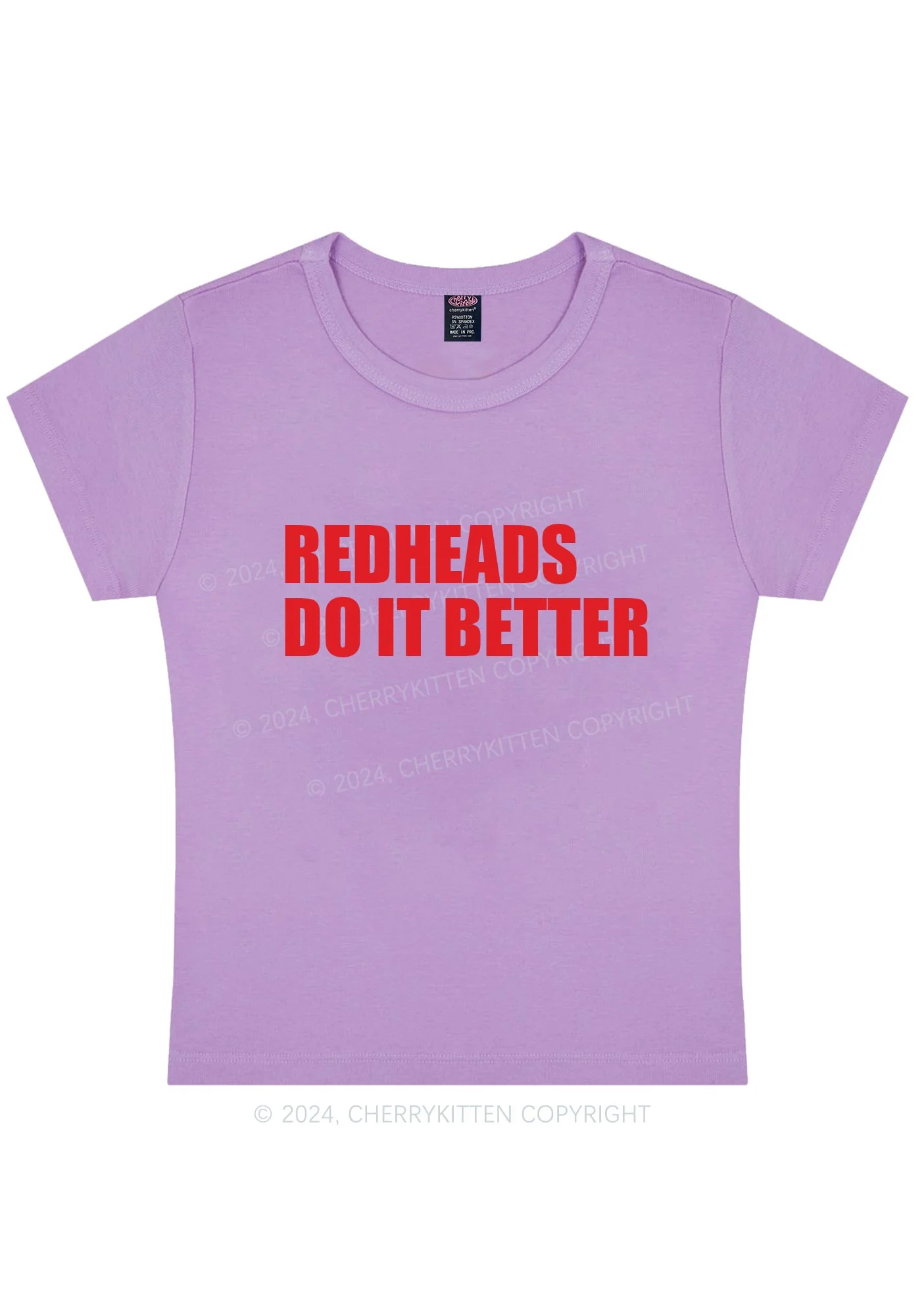 Redheads Do It Better Y2K Baby Tee Cherrykitten - Image 7