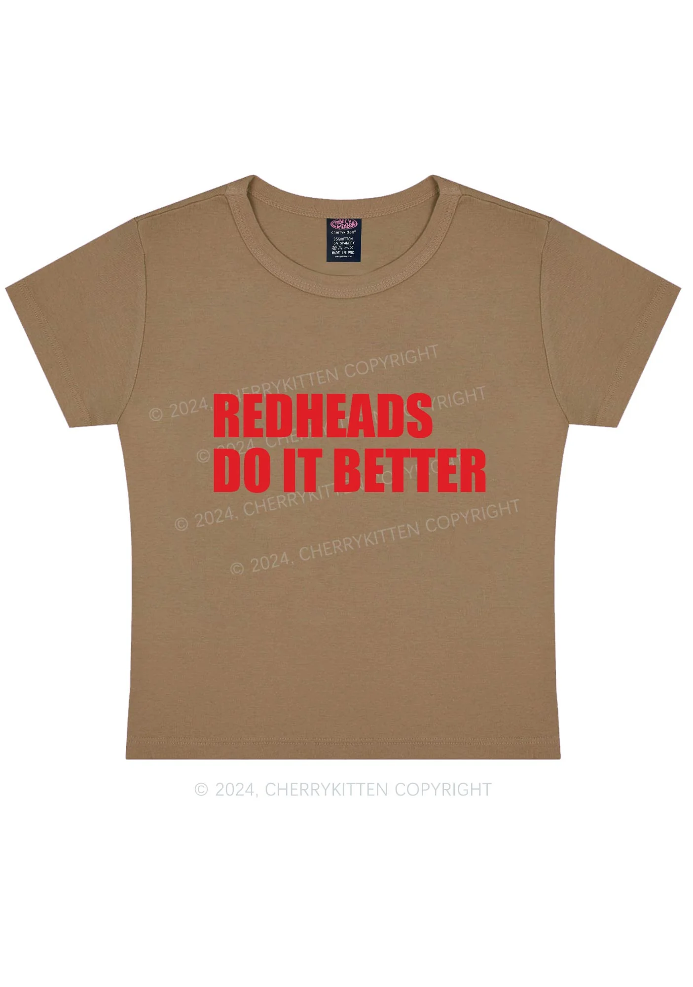 Redheads Do It Better Y2K Baby Tee Cherrykitten - Image 8