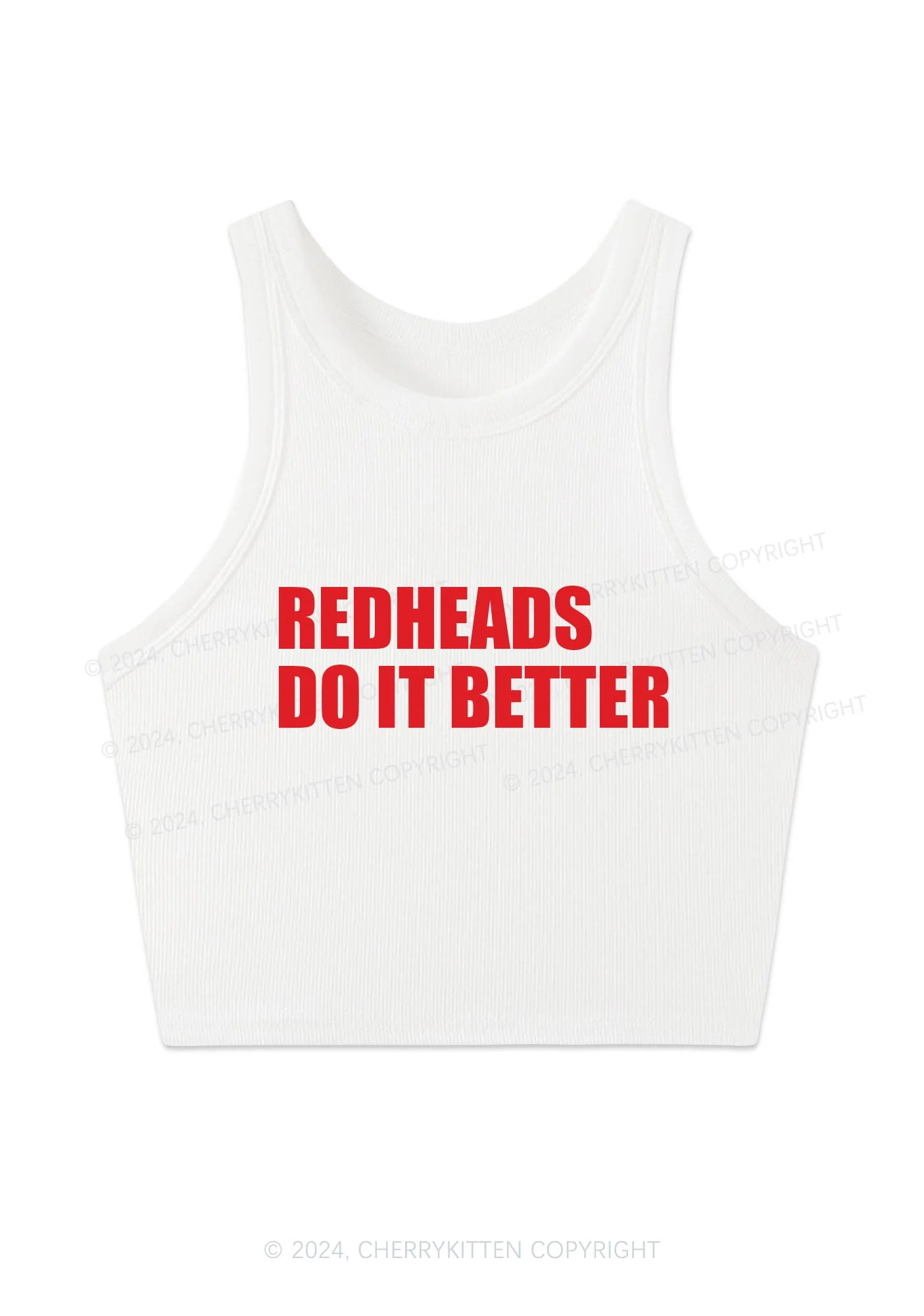 Redheads Do It Better Y2K Crop Tank Top Cherrykitten - Image 4
