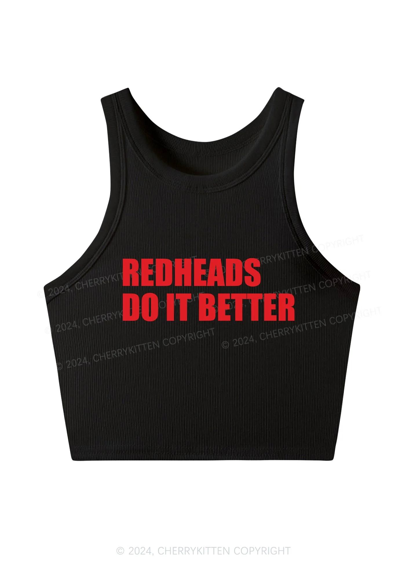 Redheads Do It Better Y2K Crop Tank Top Cherrykitten - Image 5