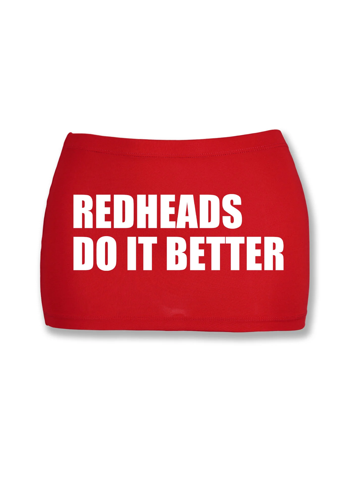 Redheads Do It Better Y2K Mini Hip Skirt Cherrykitten - Image 4
