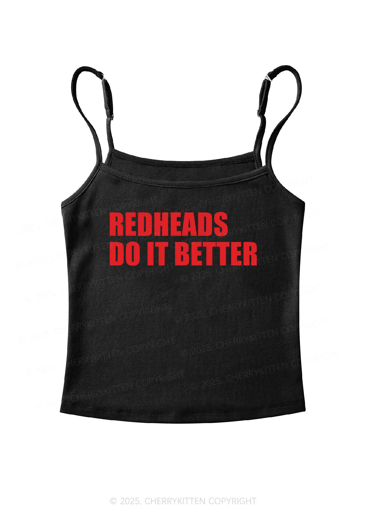 Redheads Do It Better Y2K Spaghetti Strap Cami Cherrykitten - Image 3
