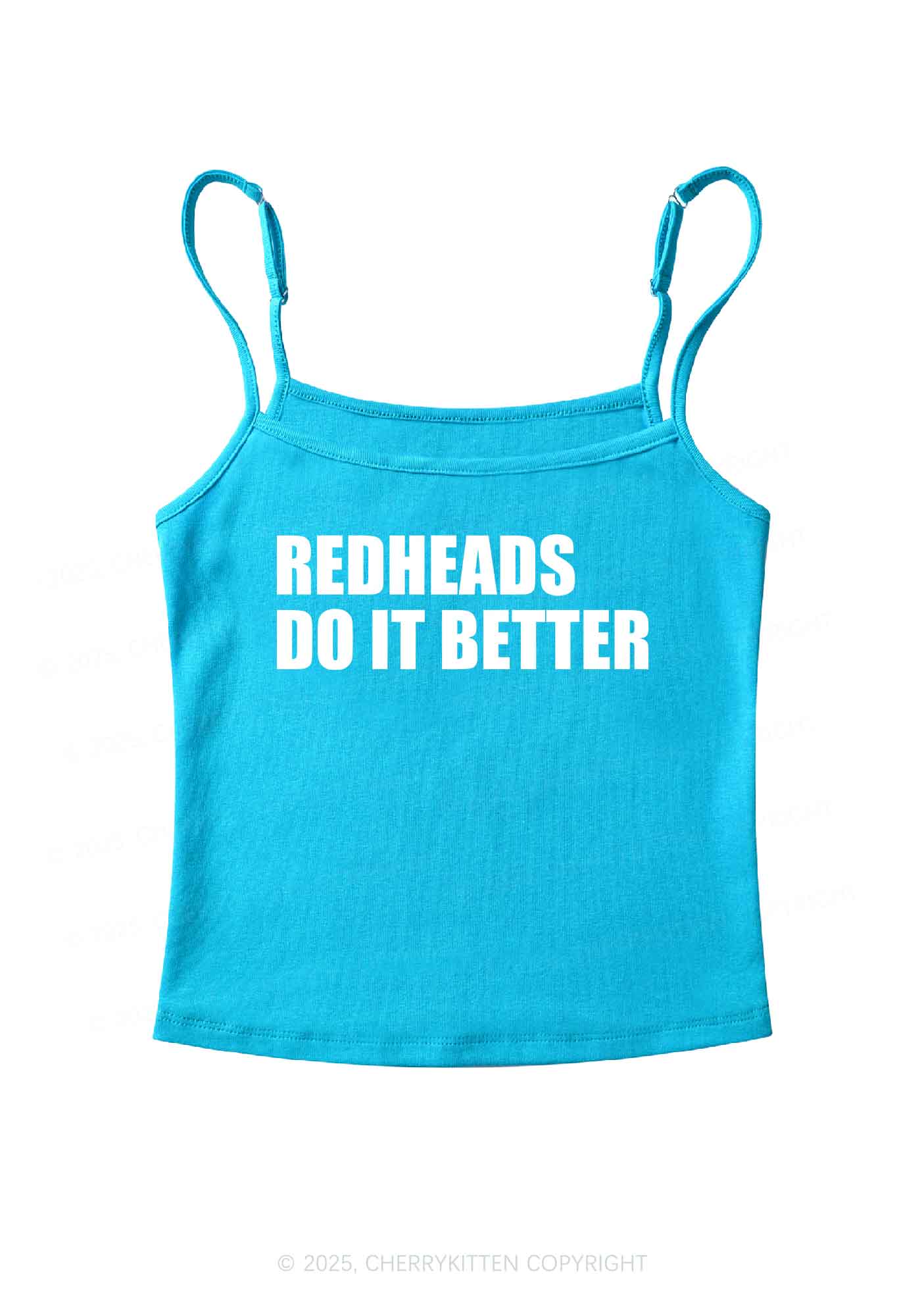 Redheads Do It Better Y2K Spaghetti Strap Cami Cherrykitten - Image 4