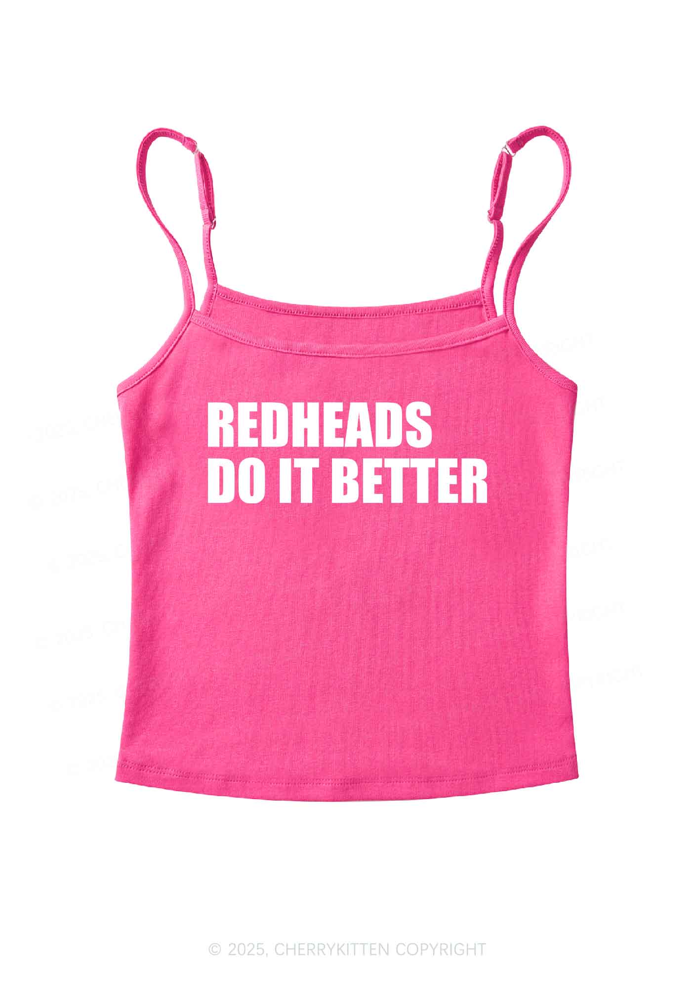 Redheads Do It Better Y2K Spaghetti Strap Cami Cherrykitten - Image 5