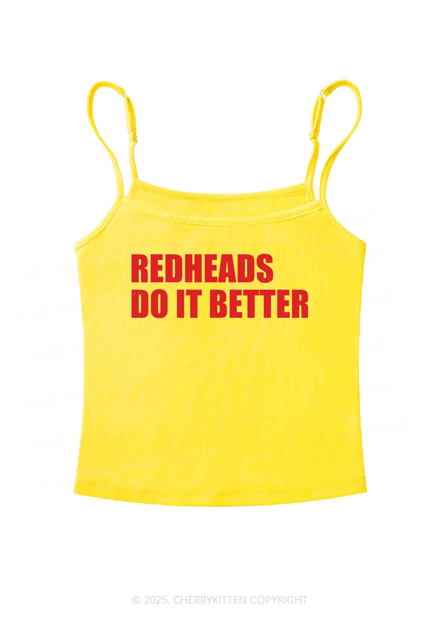 Redheads Do It Better Y2K Spaghetti Strap Cami Cherrykitten - Image 7