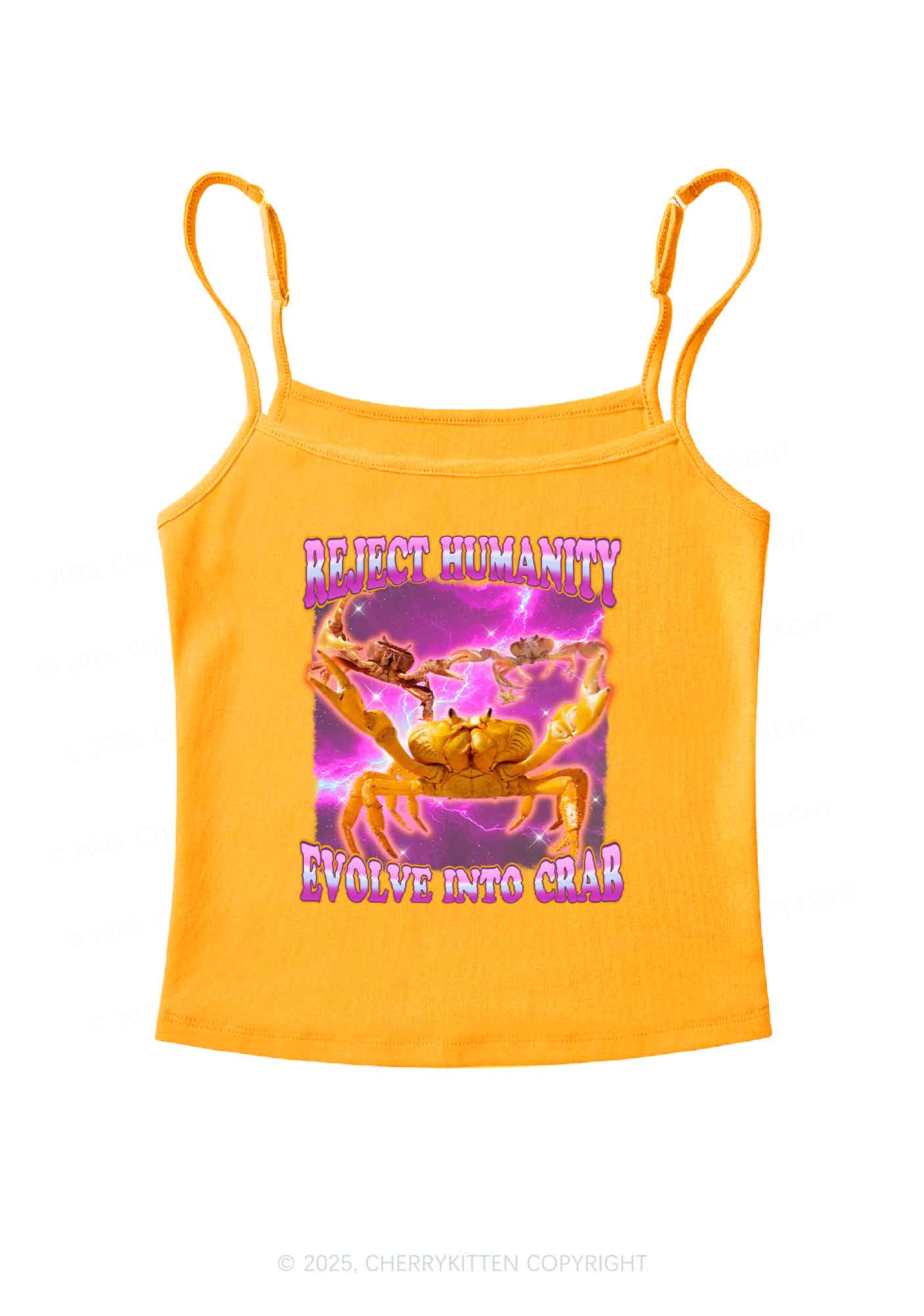 Reject Humanity Crab Y2K Spaghetti Strap Cami Cherrykitten - Image 6