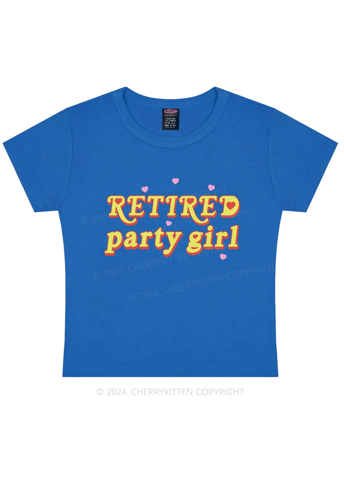 Retired Party Girl Y2K Baby Tee Cherrykitten - Image 11