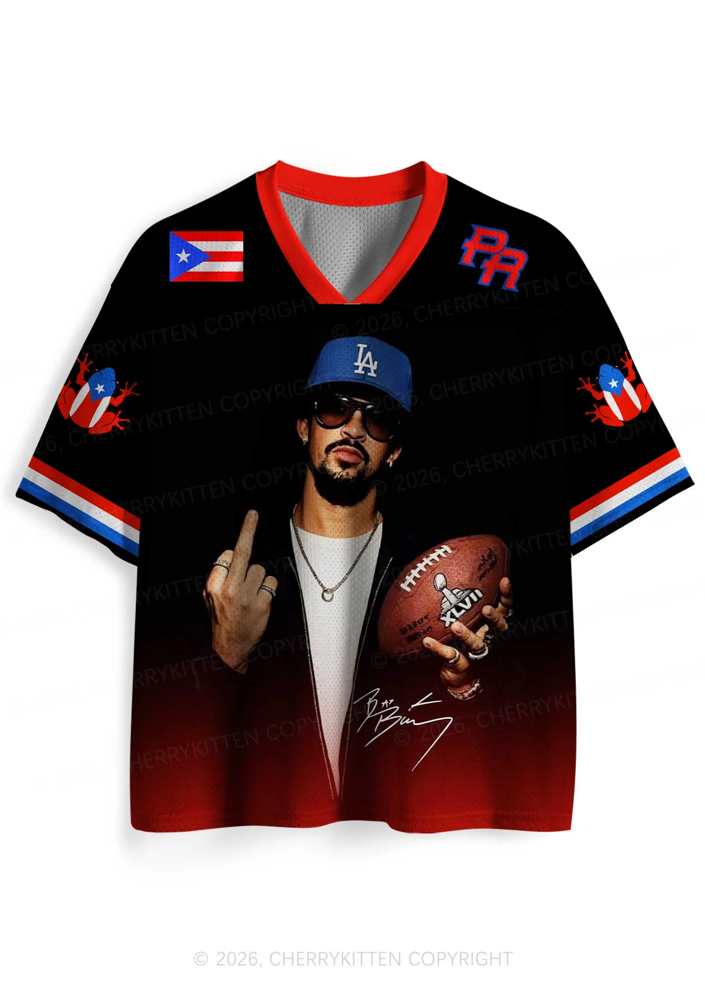 Retro Black Football Y2K Sport Jersey Shirts Cherrykitten - Image 3