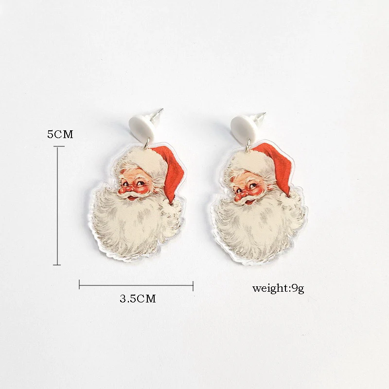 Retro Christmas Elf Deer Y2K Santa Earrings Cherrykitten - Image 2
