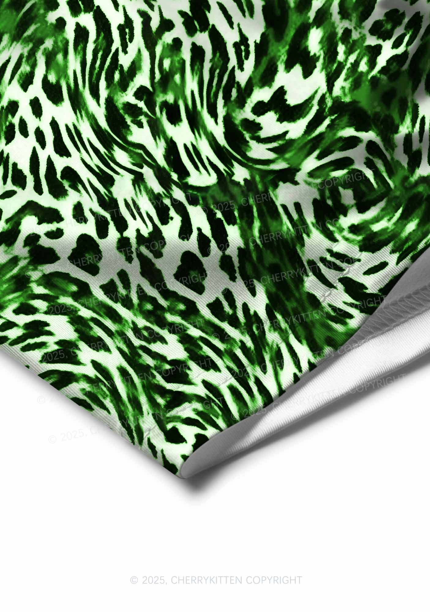 Retro Green Leopard St Patricks Y2K Print Men Boxer Briefs Cherrykitten - Image 4