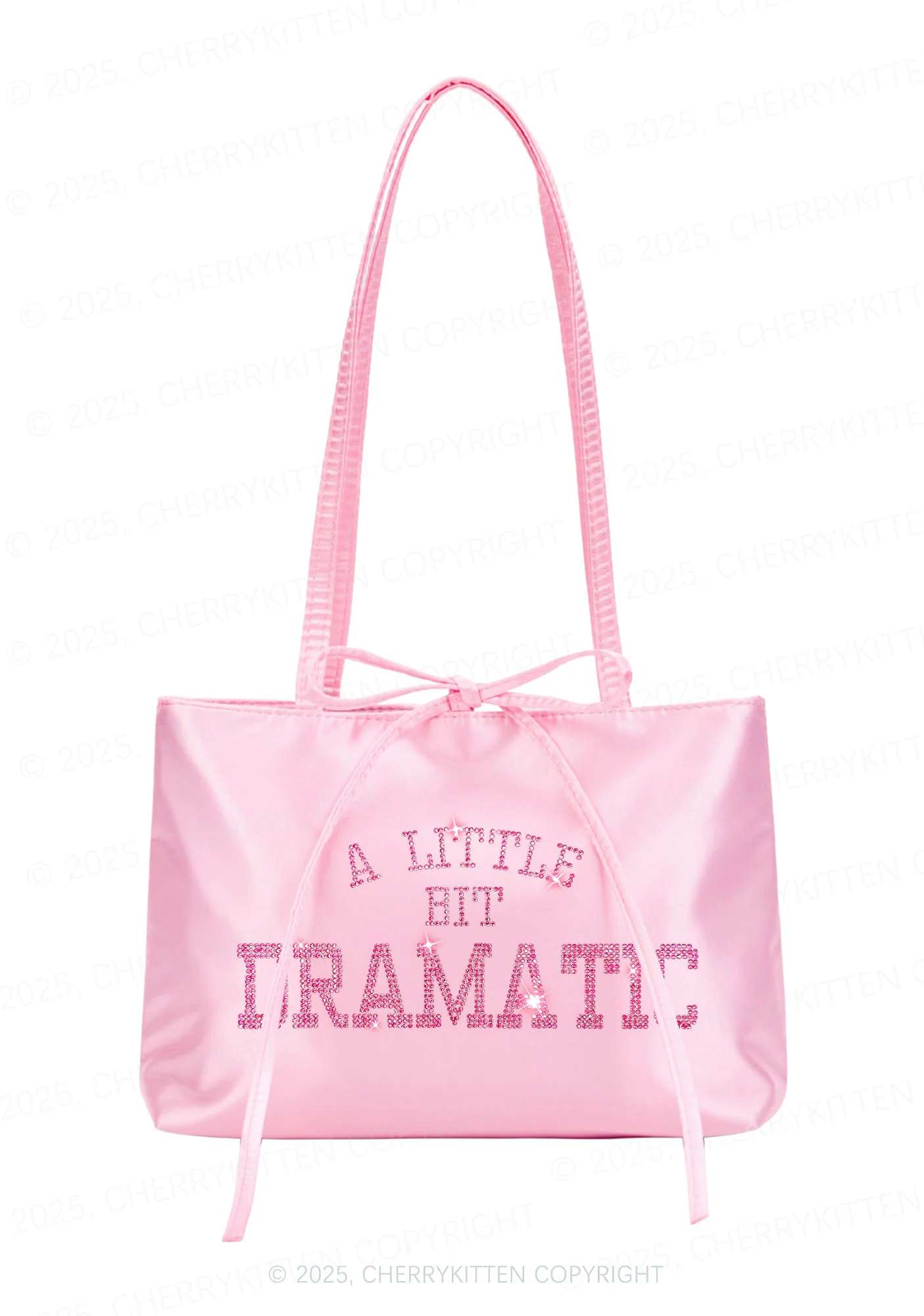Rhinestone A Little Bit Dramatic Y2K Satin Bags Cherrykitten - Image 3