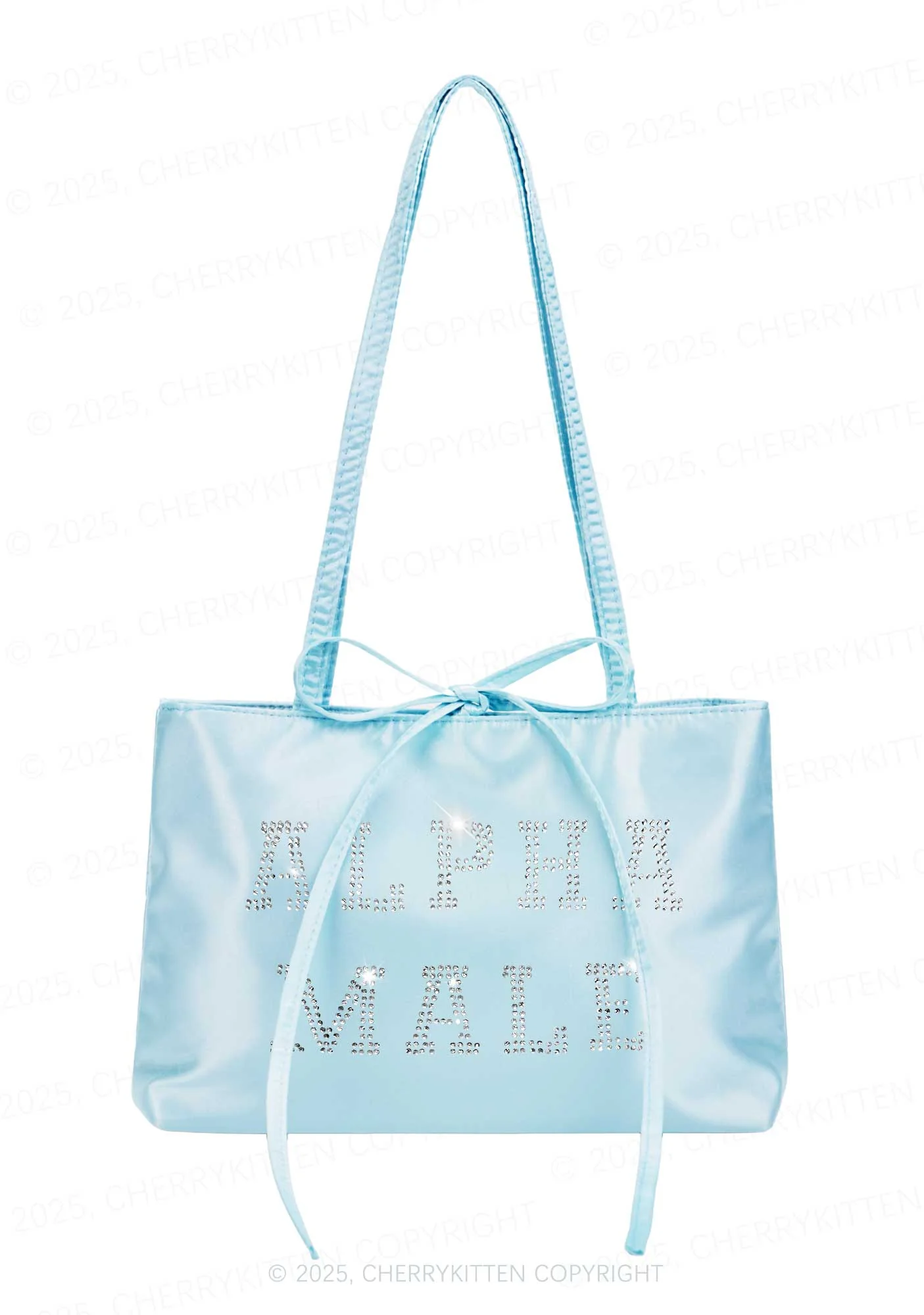 Rhinestone Alpha Male Y2K Satin Bags Cherrykitten - Image 3