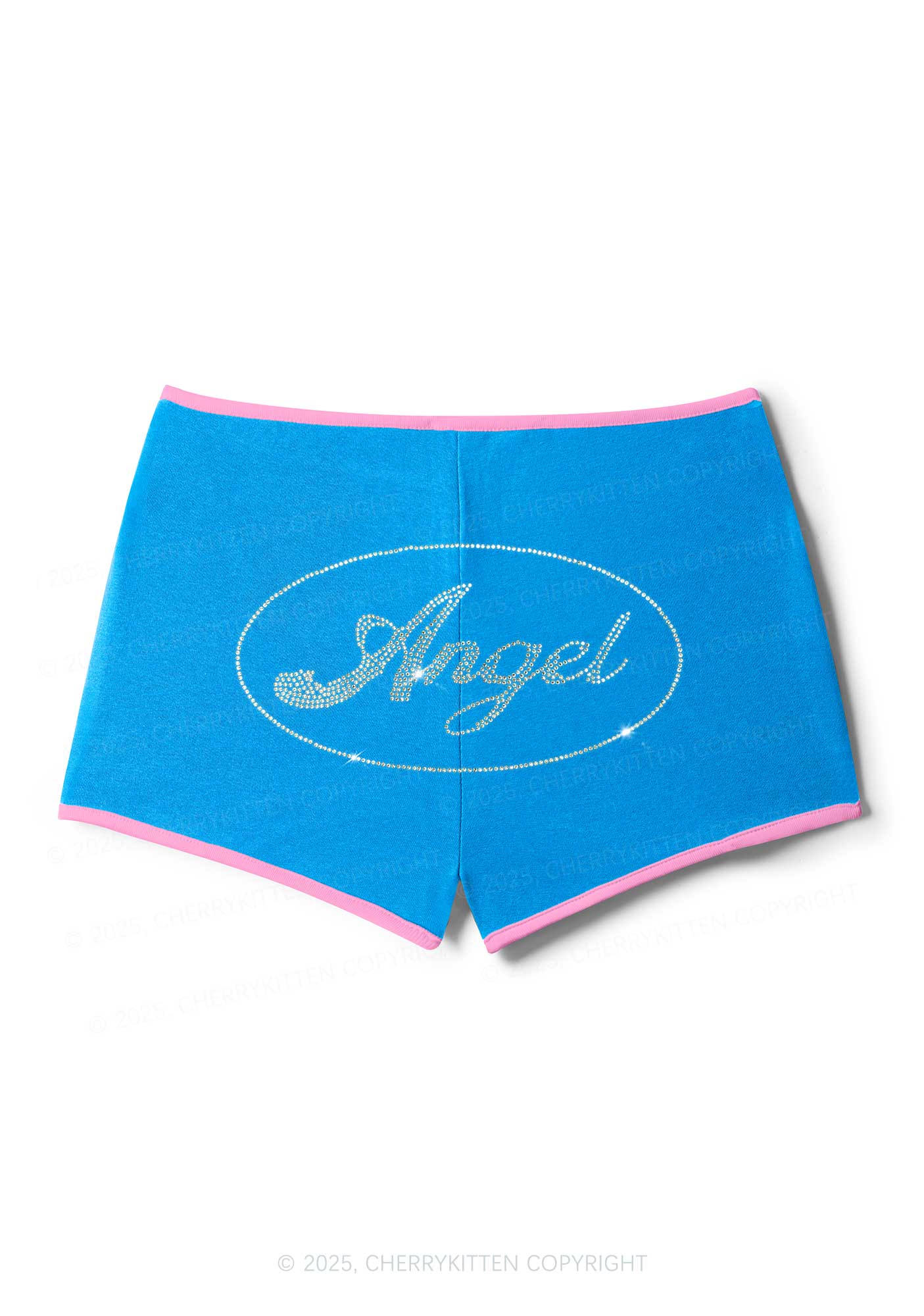 Rhinestone Angel Y2K Booty Shorts Cherrykitten - Image 5