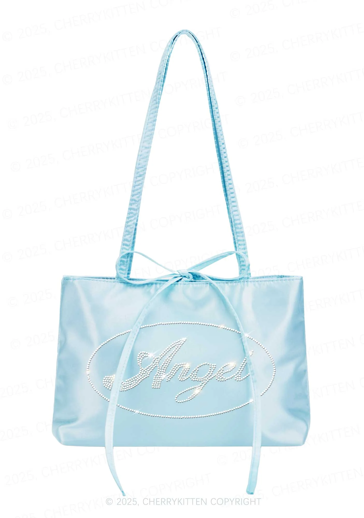 Rhinestone Angel Y2K Satin Bags Cherrykitten - Image 5