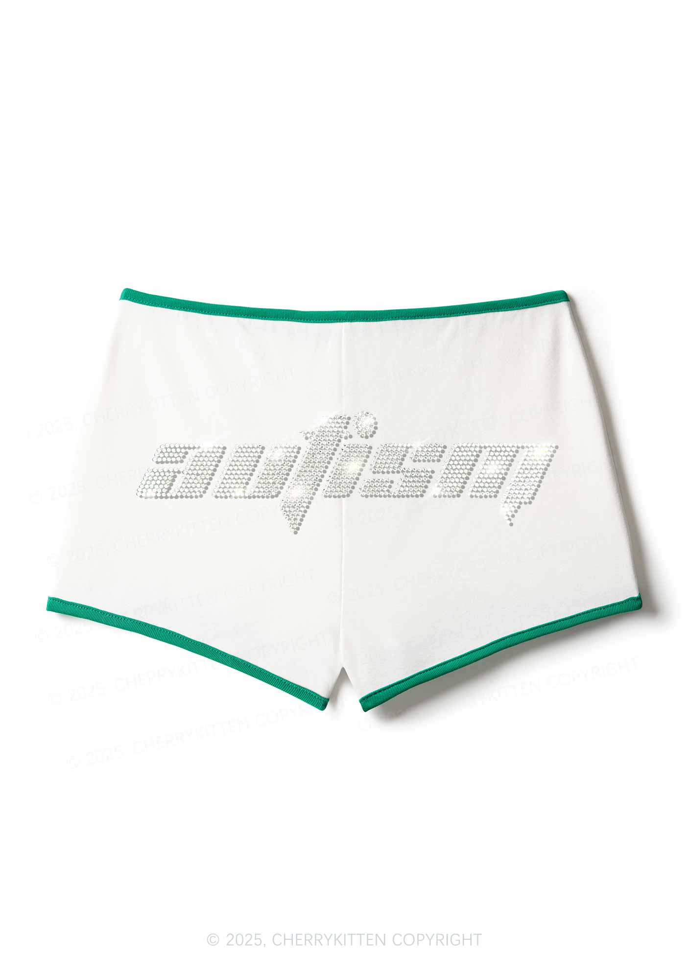Rhinestone Autism Y2K Booty Shorts Cherrykitten - Image 4