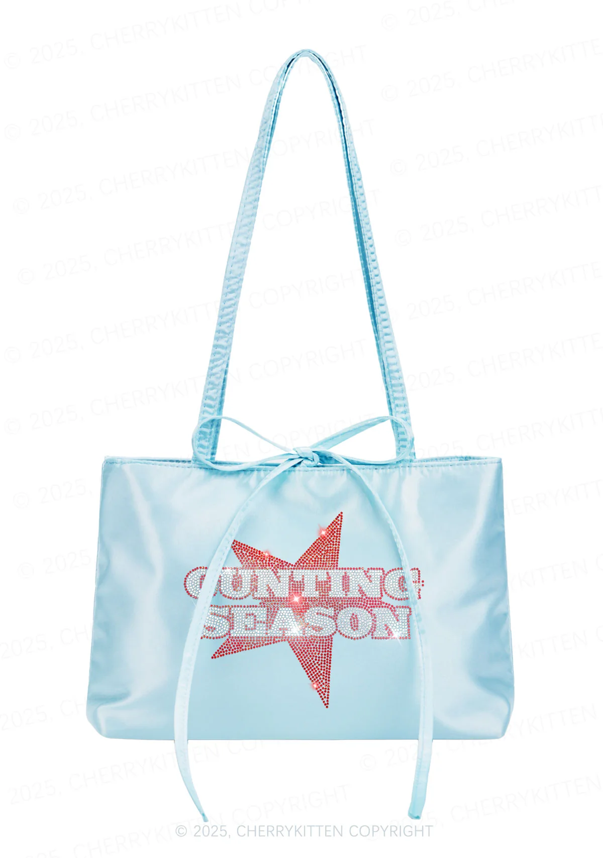 Rhinestone Cunting Season Y2K Satin Bags Cherrykitten - Image 2