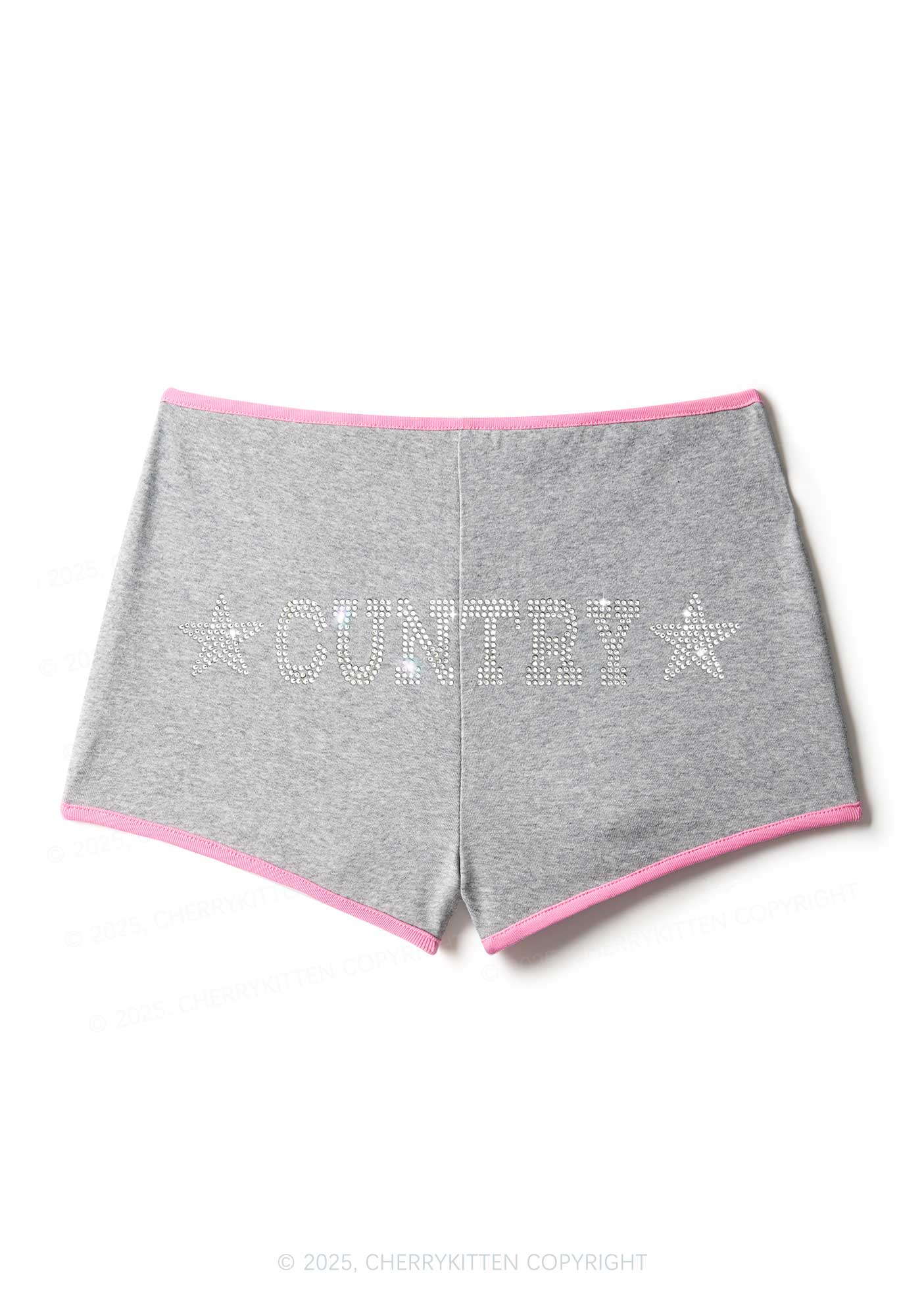 Rhinestone Cuntry Y2K Booty Shorts Cherrykitten - Image 6
