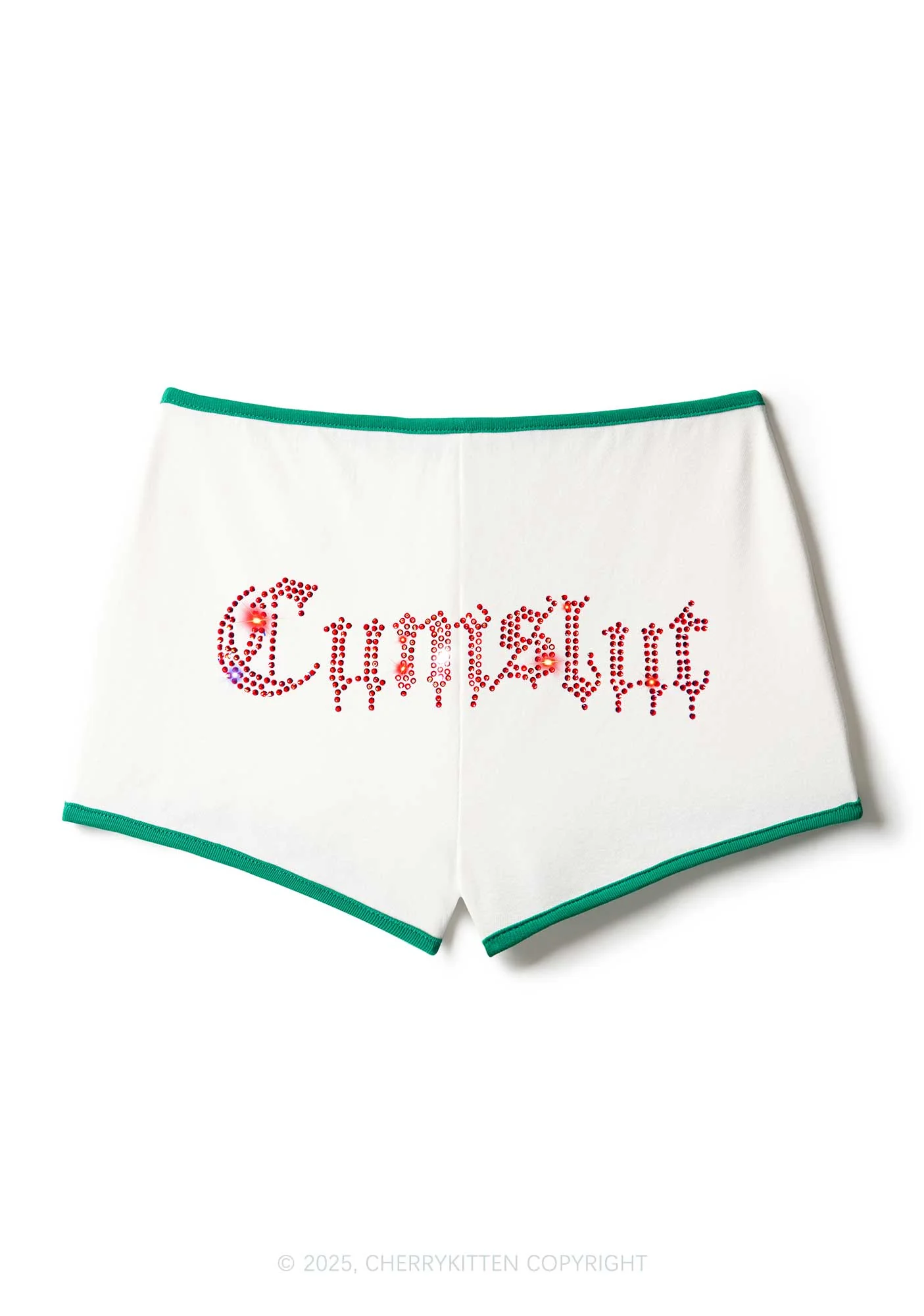 Rhinestone Cxmslxt Y2K Booty Shorts Cherrykitten - Image 3