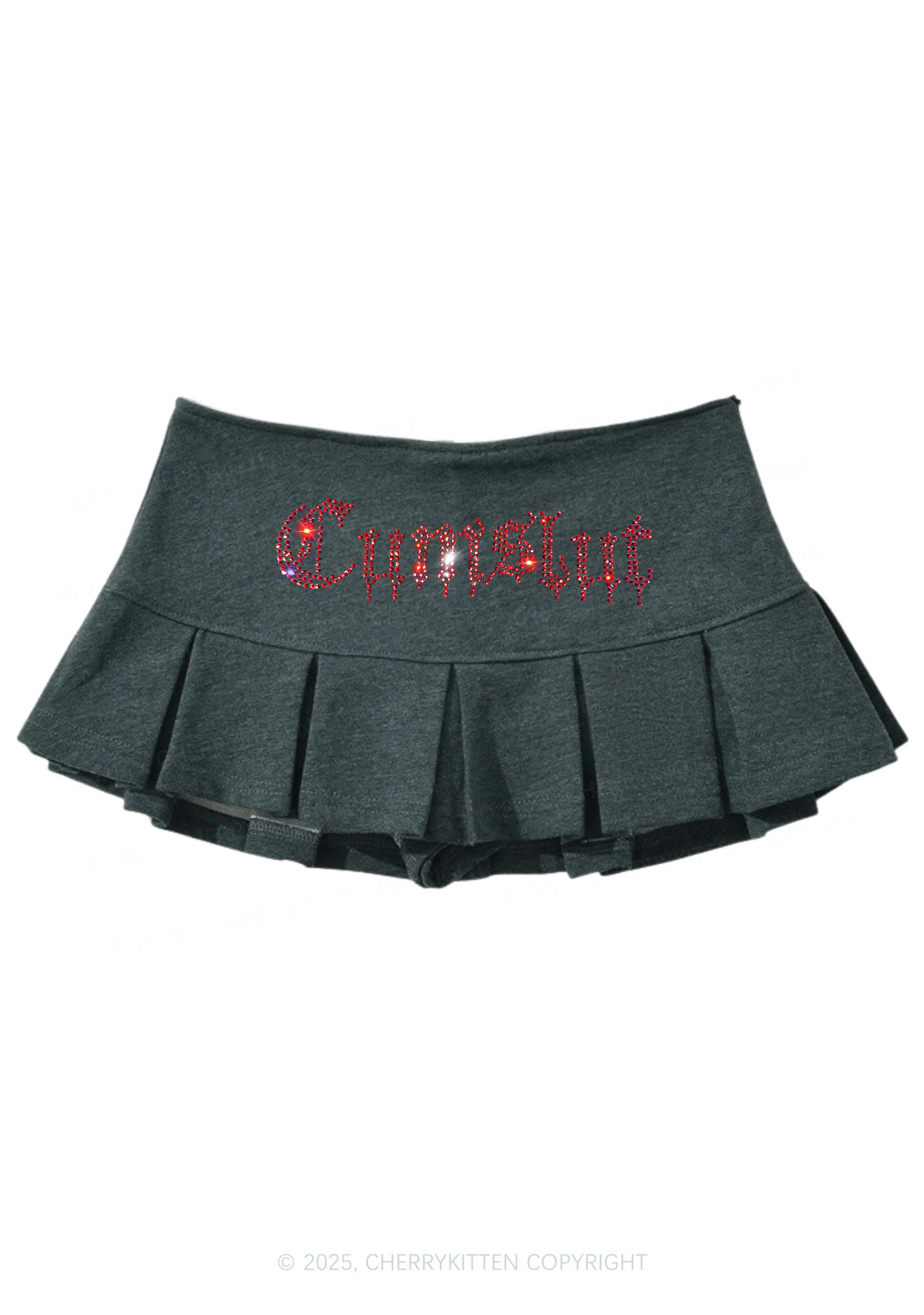 Rhinestone Cxmslxt Y2K Mini Pleated Skirts Cherrykitten - Image 5