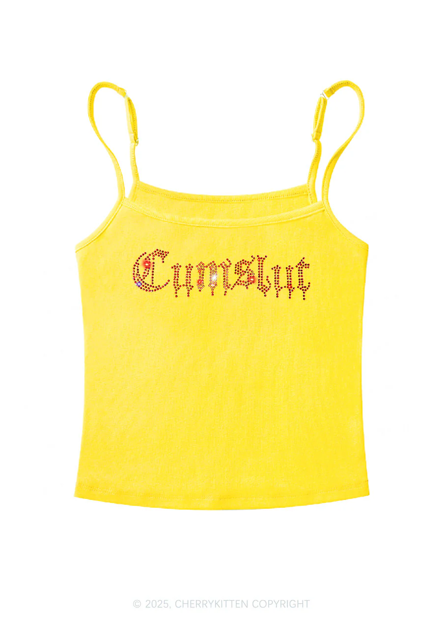Rhinestone Cxmslxt Y2K Spaghetti Strap Cami Cherrykitten - Image 5