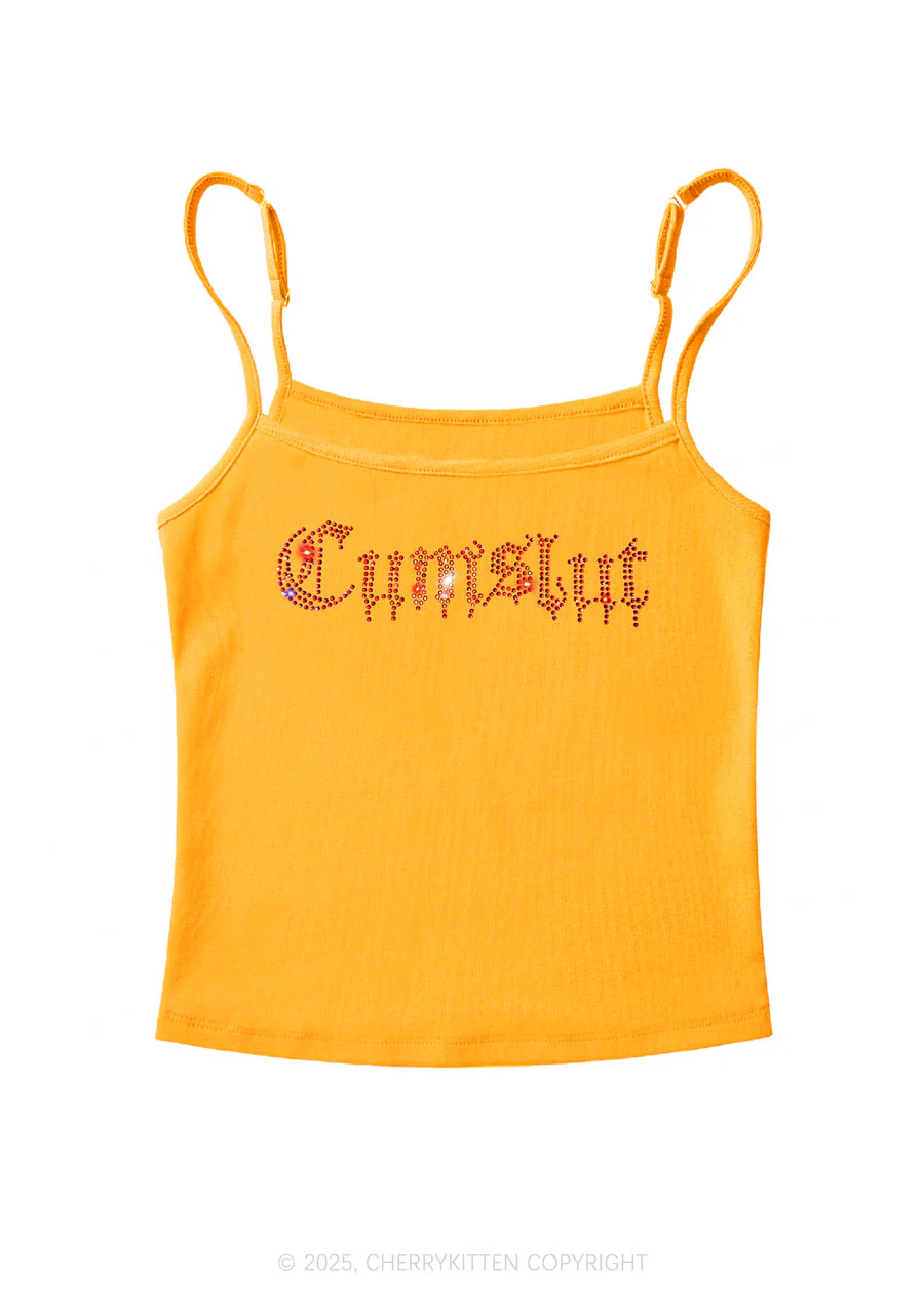 Rhinestone Cxmslxt Y2K Spaghetti Strap Cami Cherrykitten - Image 6