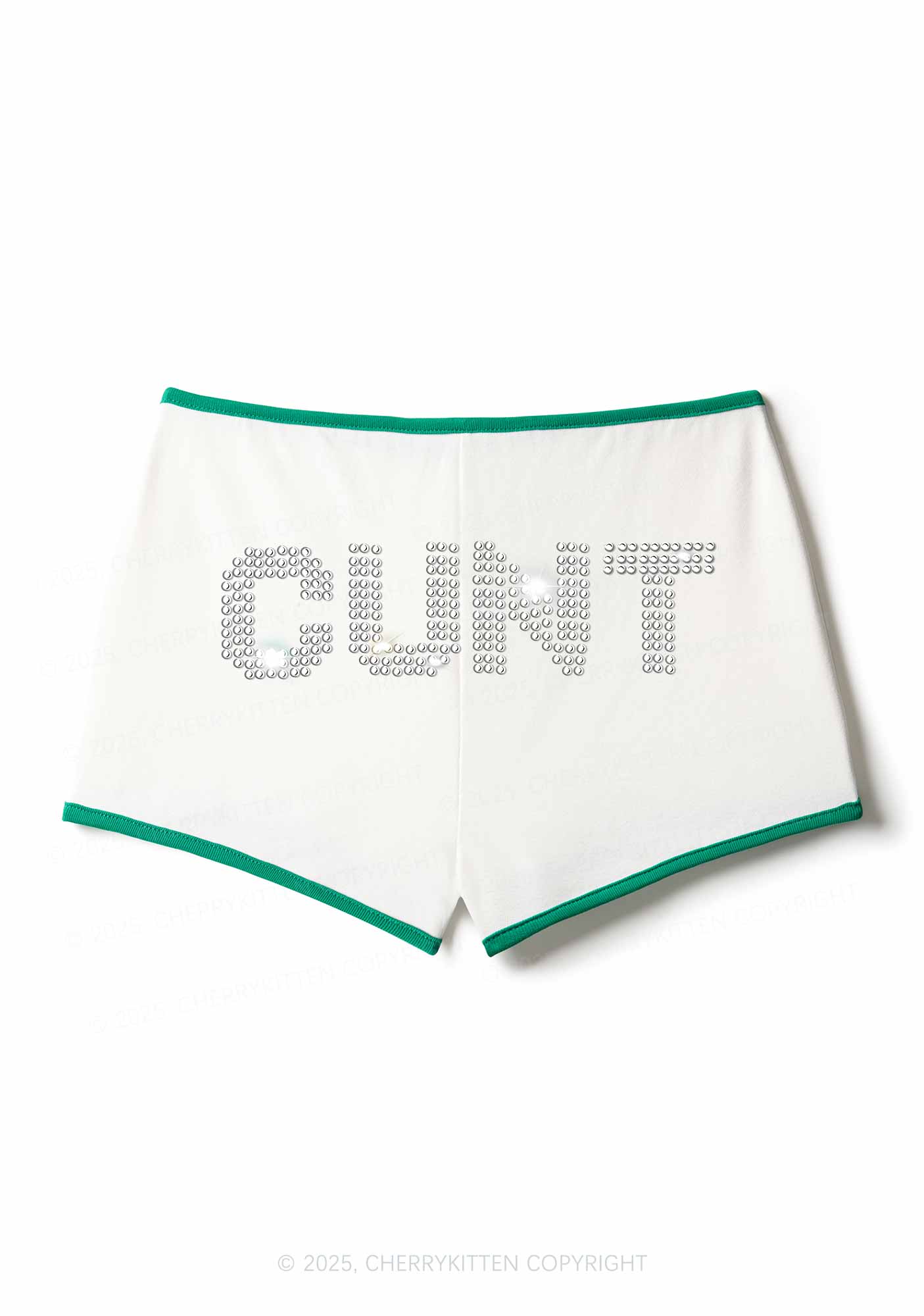 Rhinestone Cxxt Y2K Booty Shorts Cherrykitten - Image 3