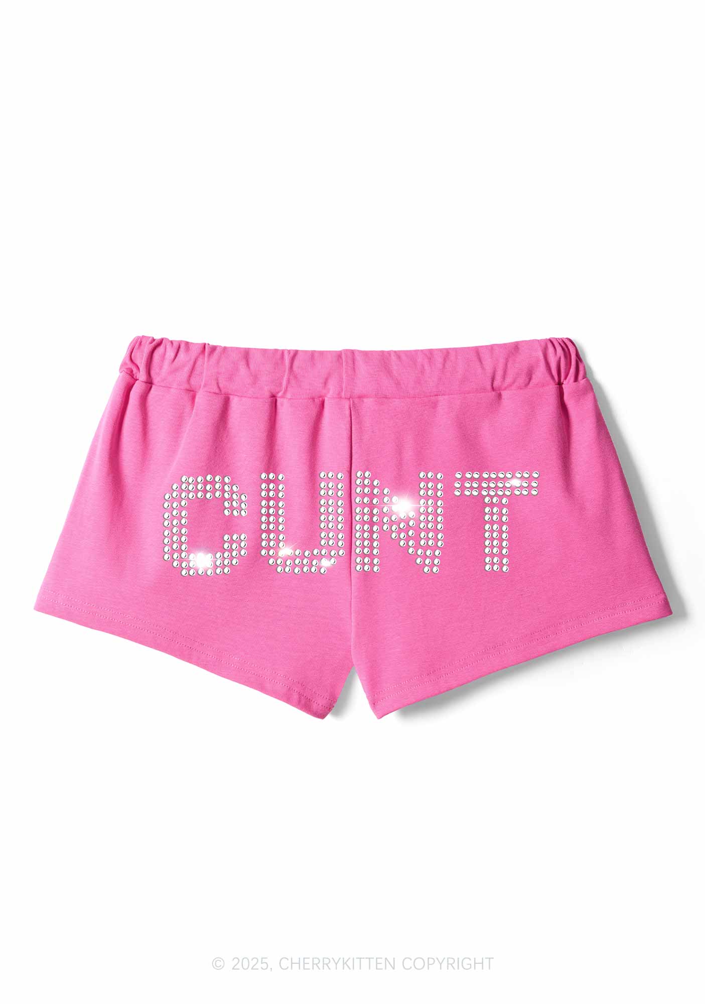 Rhinestone Cxxt Y2K Drawstring Mini Shorts Cherrykitten - Image 3