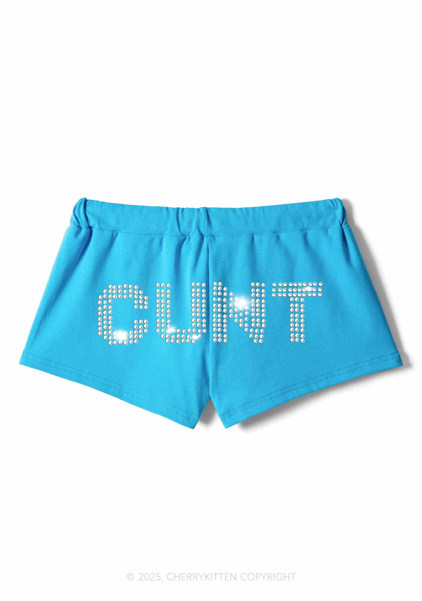 Rhinestone Cxxt Y2K Drawstring Mini Shorts Cherrykitten - Image 4