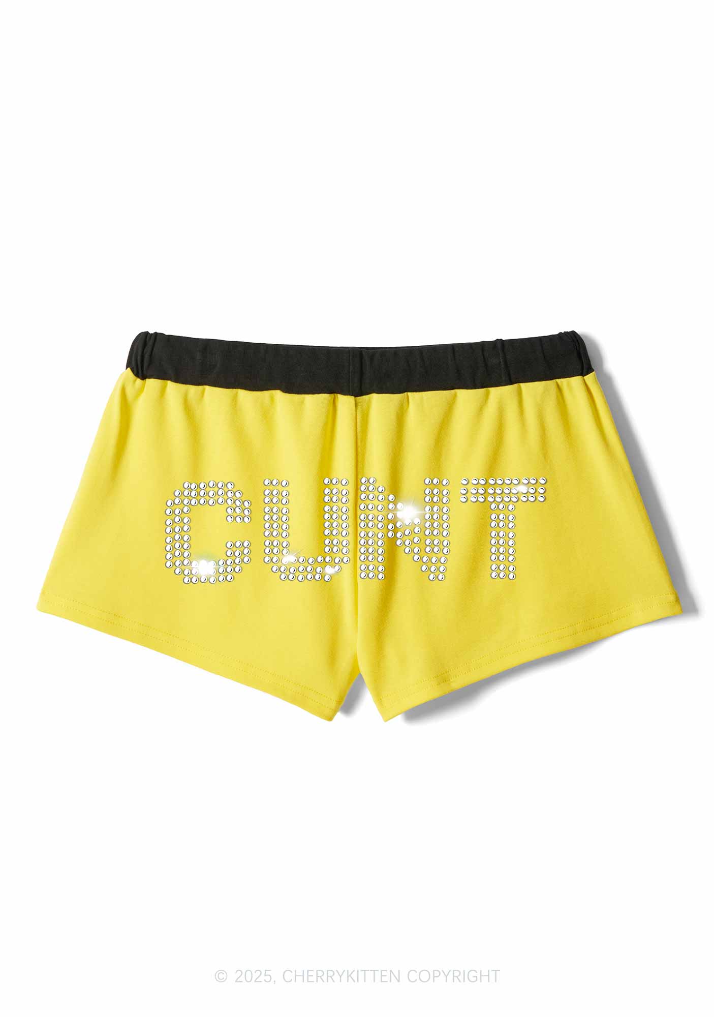 Rhinestone Cxxt Y2K Drawstring Mini Shorts Cherrykitten - Image 5
