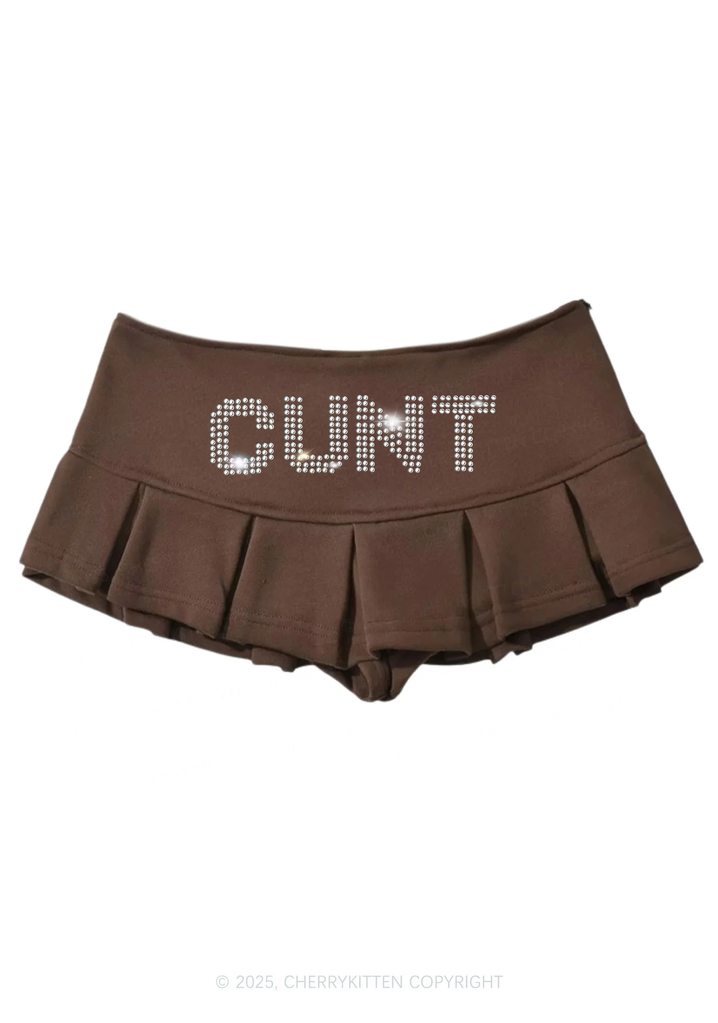Rhinestone Cxxt Y2K Mini Pleated Skirts Cherrykitten - Image 6